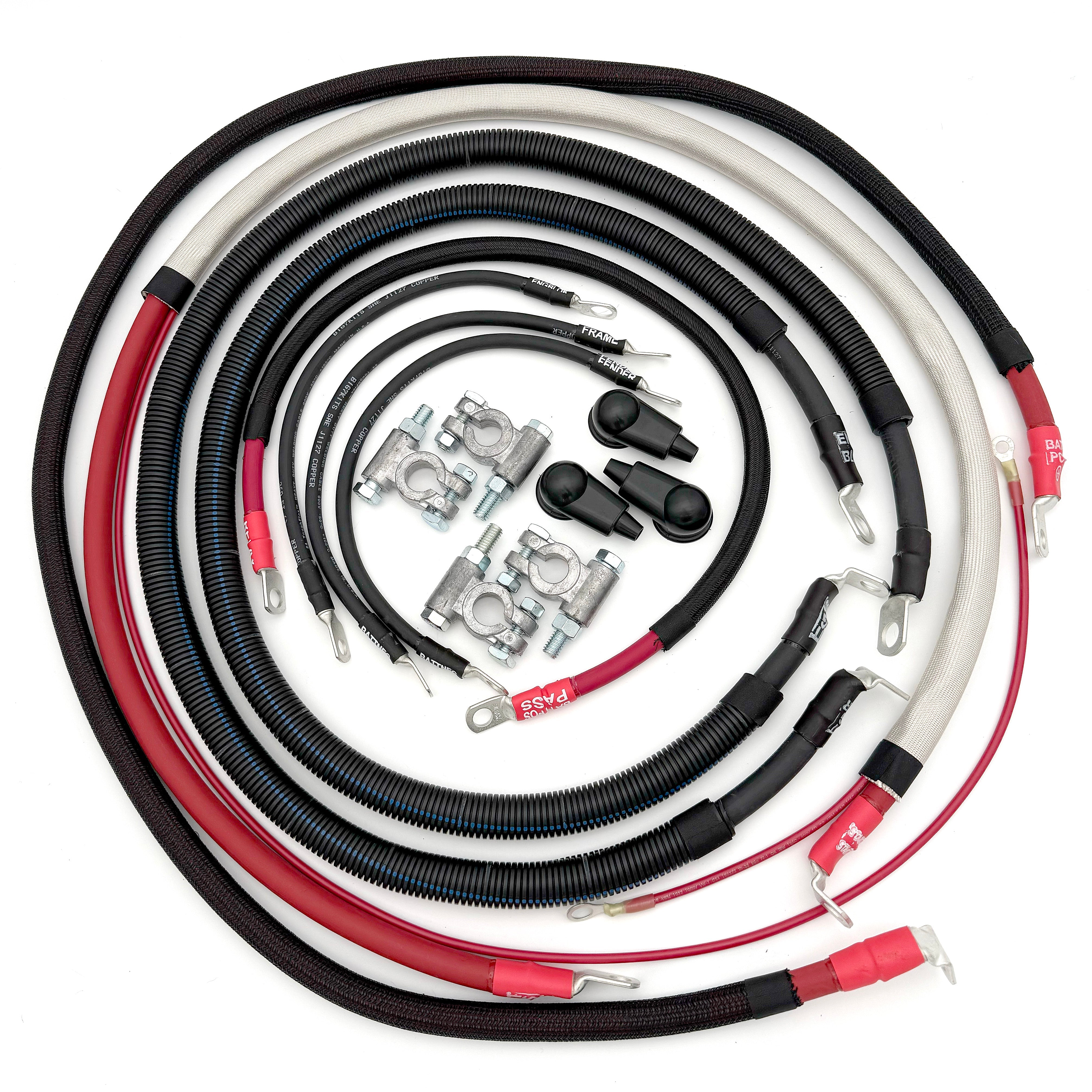 Ford Powerstroke 7.3 Diesel - F250/F350 OBS Battery Cable Kit (1990-1997)