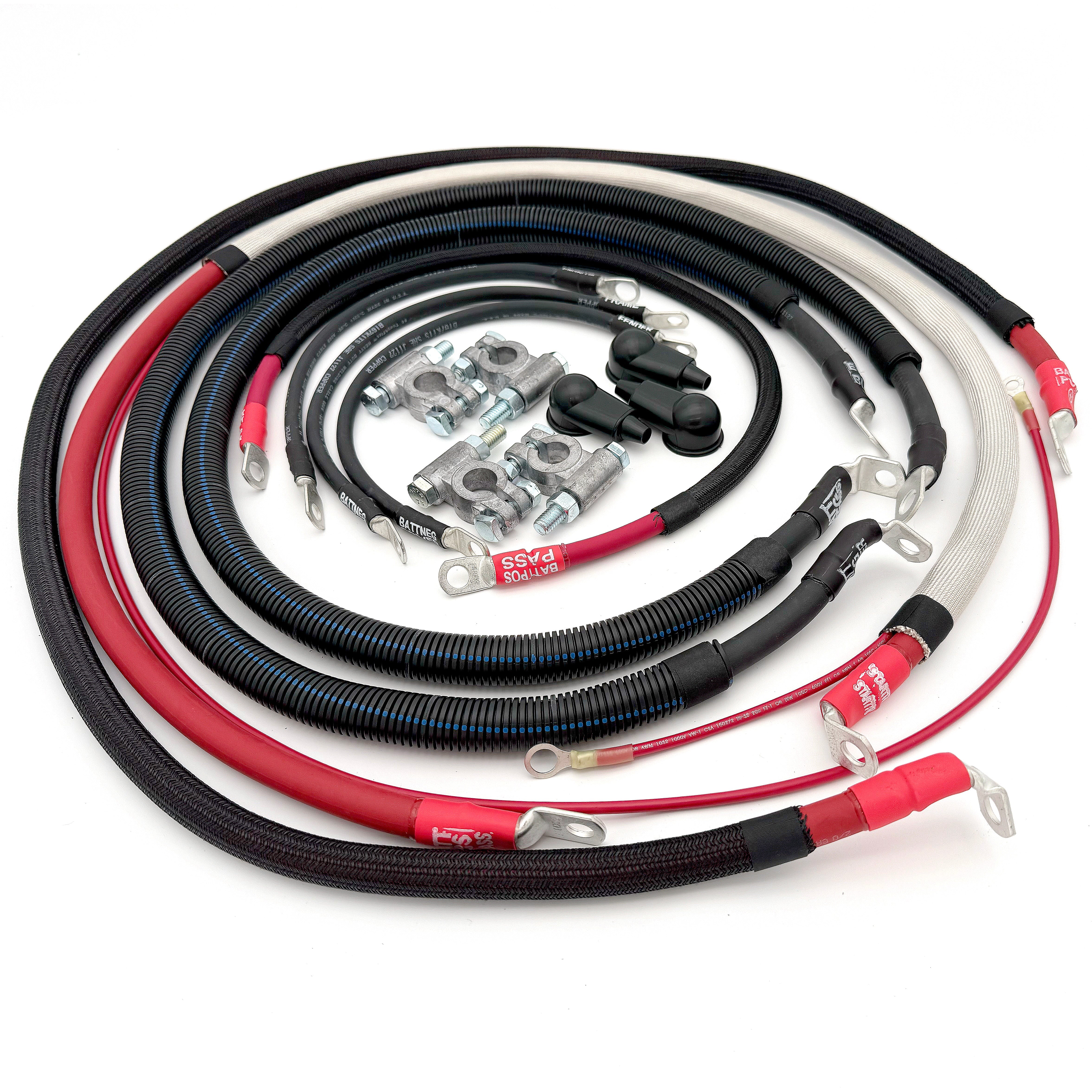 Ford Powerstroke 7.3 Diesel - F250/F350 OBS Battery Cable Kit (1990-1997)