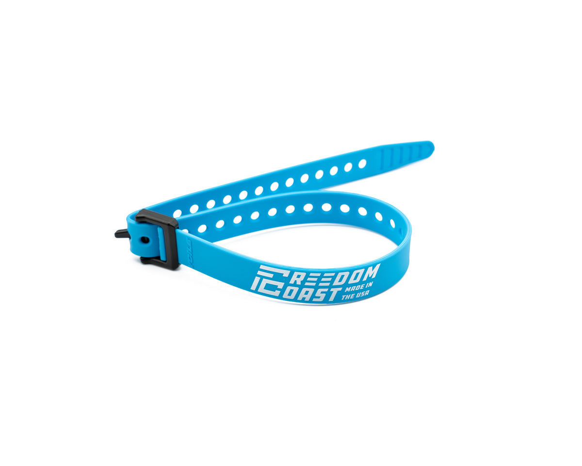 Blue Freedom Coast Voile tie-down strap with nylon buckle