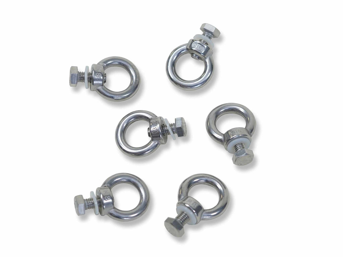 C6 Rev Rack Tent (HellaStorm) – set of six ring bolts for mounting