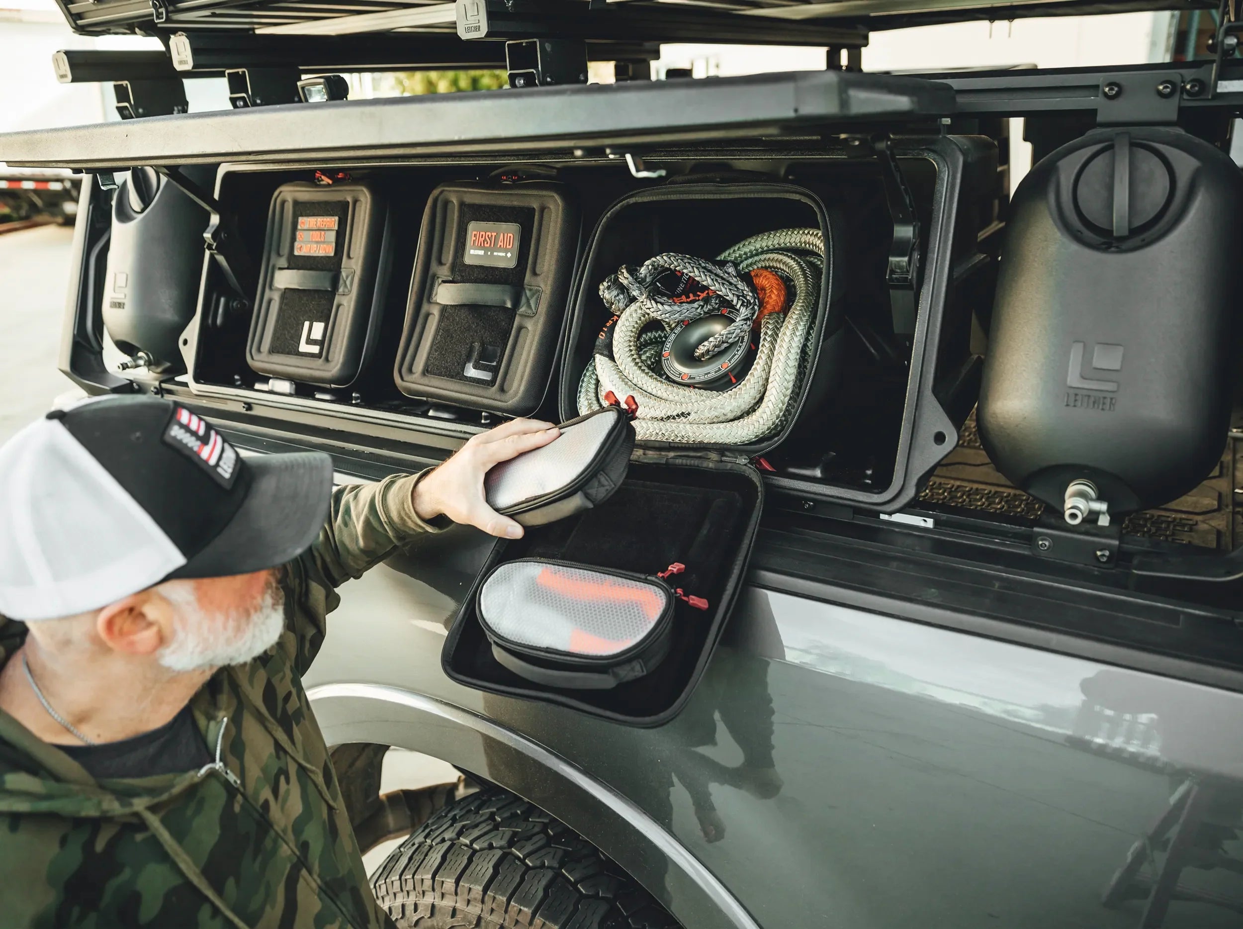 BERHARD LEITNER (CEO) NUSING OUR GEARBAGS