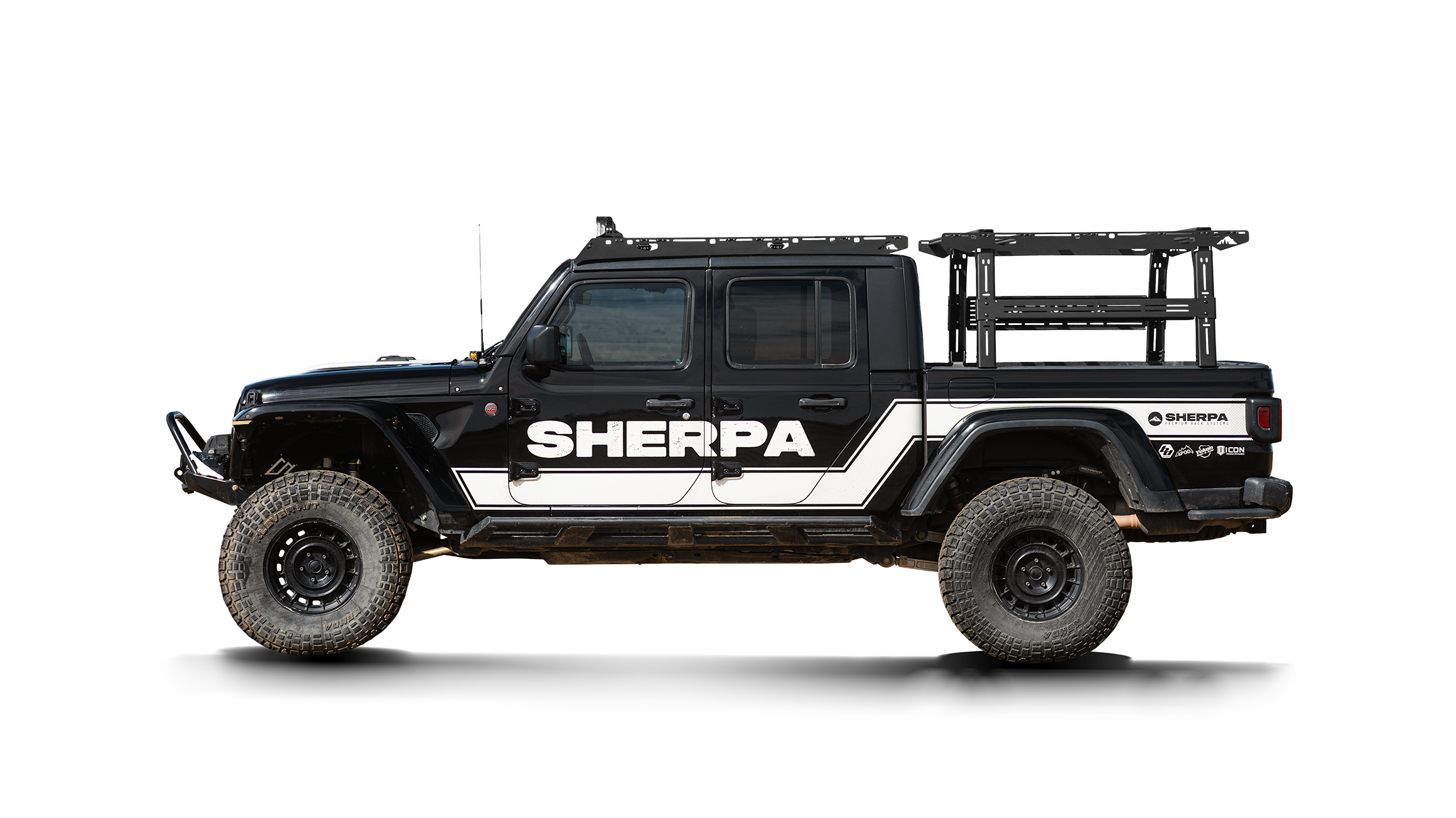 Jeep Gladiator Rack Height PAK System Bed Rack | Sherpa