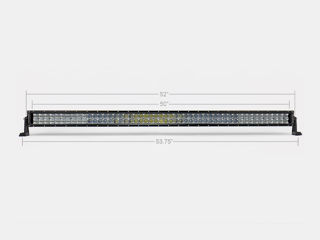 52" CURVED 5D Dual Row 5D Optic OSRAM LED Bar - Combo