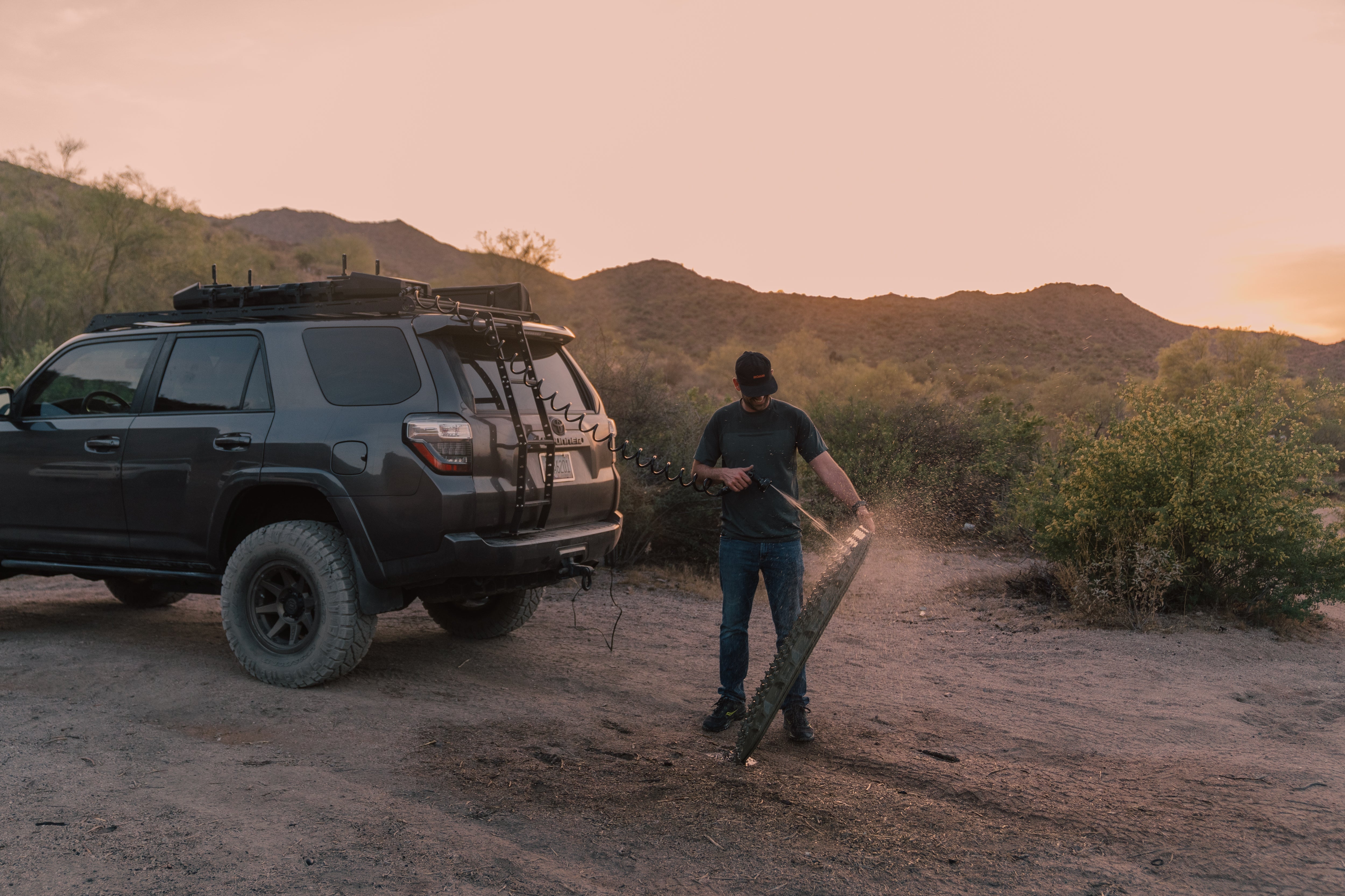 ROAM 8.5-gallon pump tank on an overland vehicle