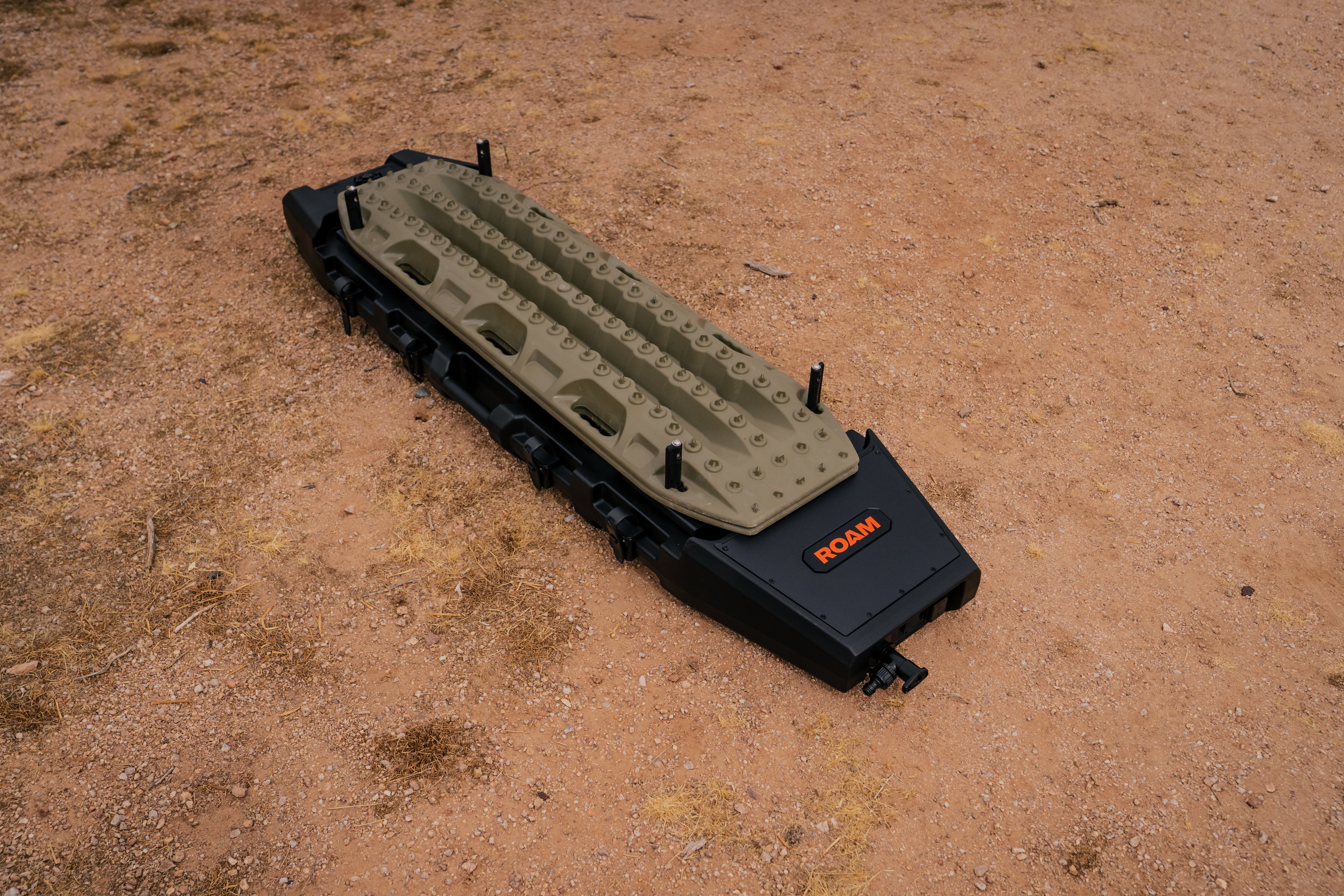ROAM 8.5-gallon pump tank at an overland campsite