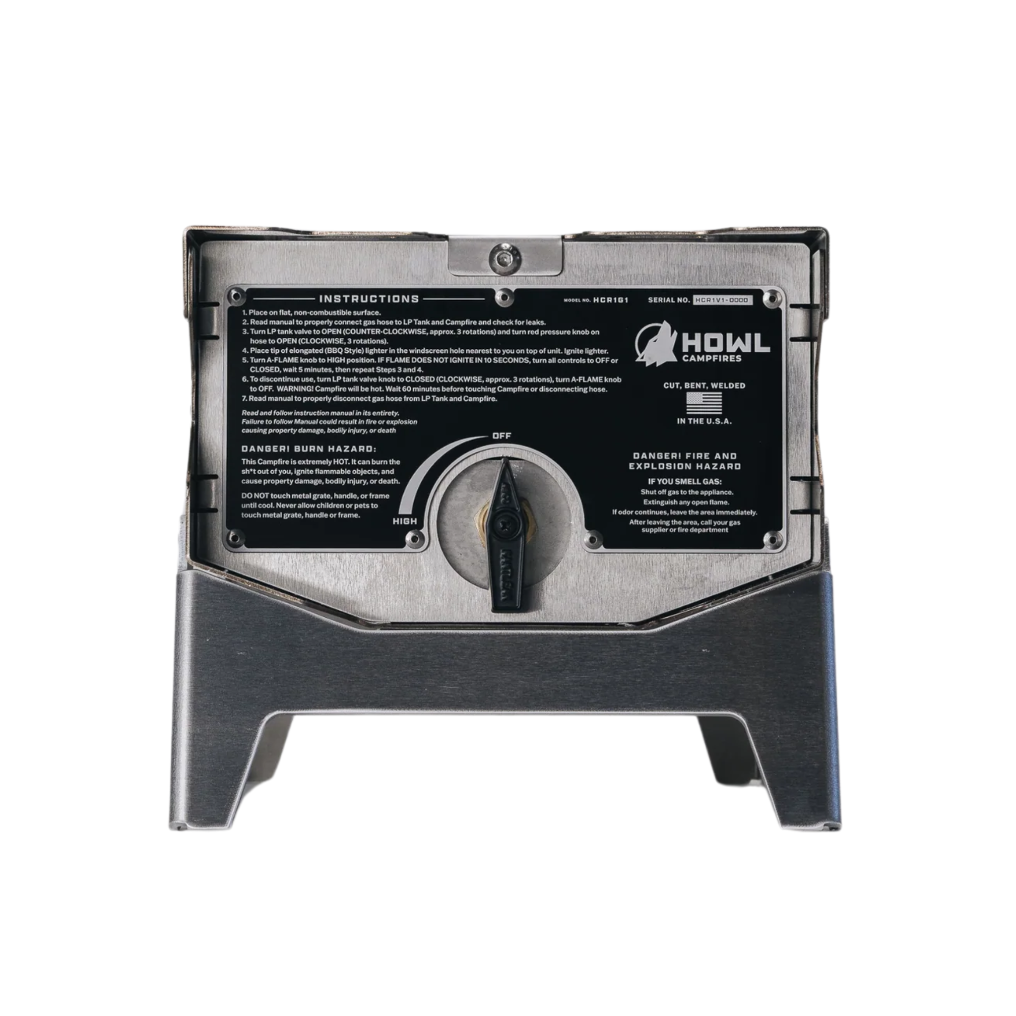 Howl R1 Propane Campfire Howl Campfires- Overland Kitted