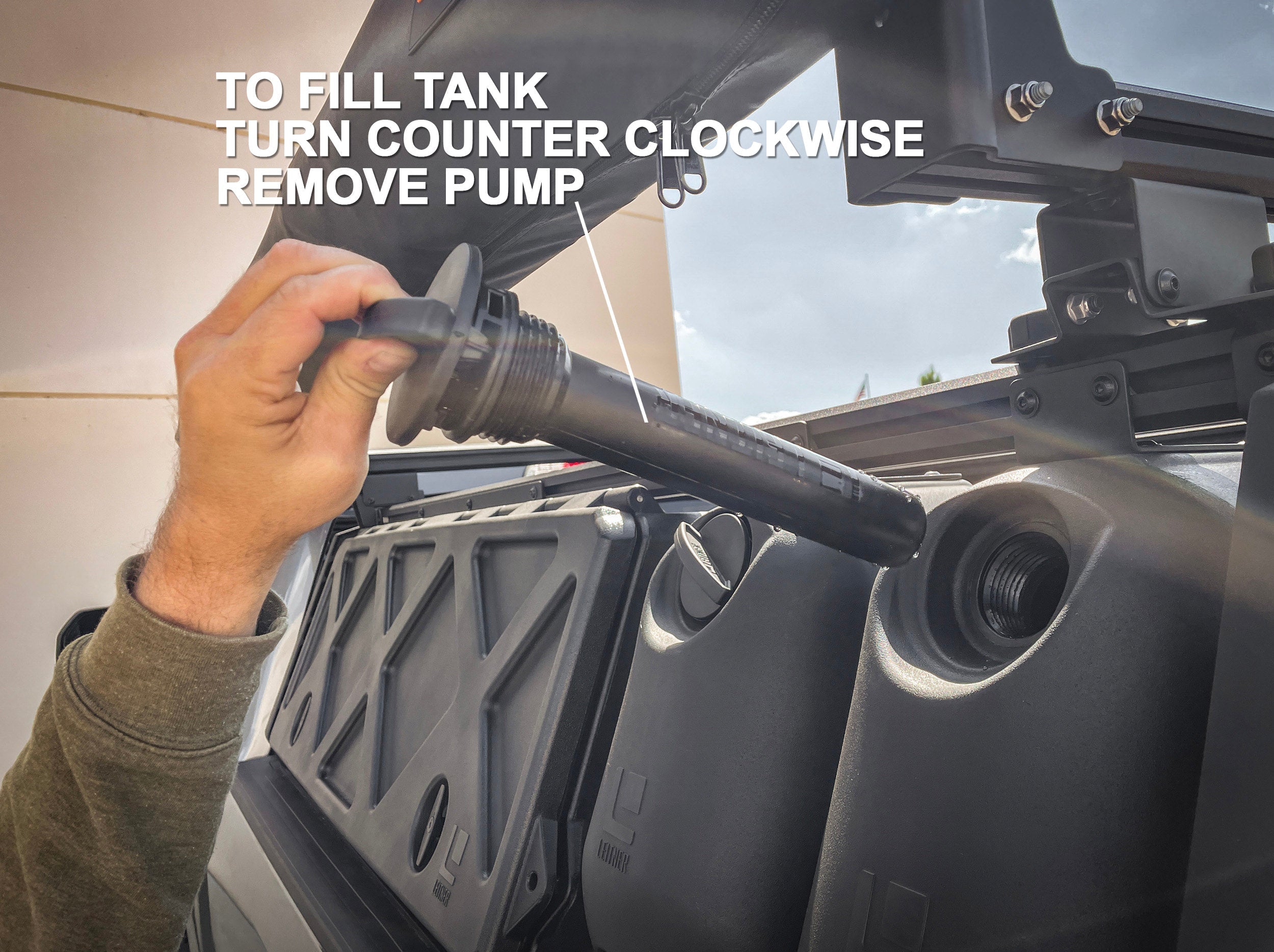 HydroPOD cap removal step