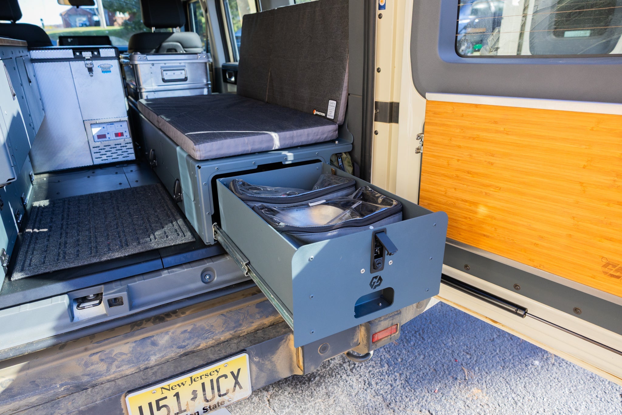 Ineos Grenadier Full Camper Interior Kitchen, Couch Module, & Full Floor