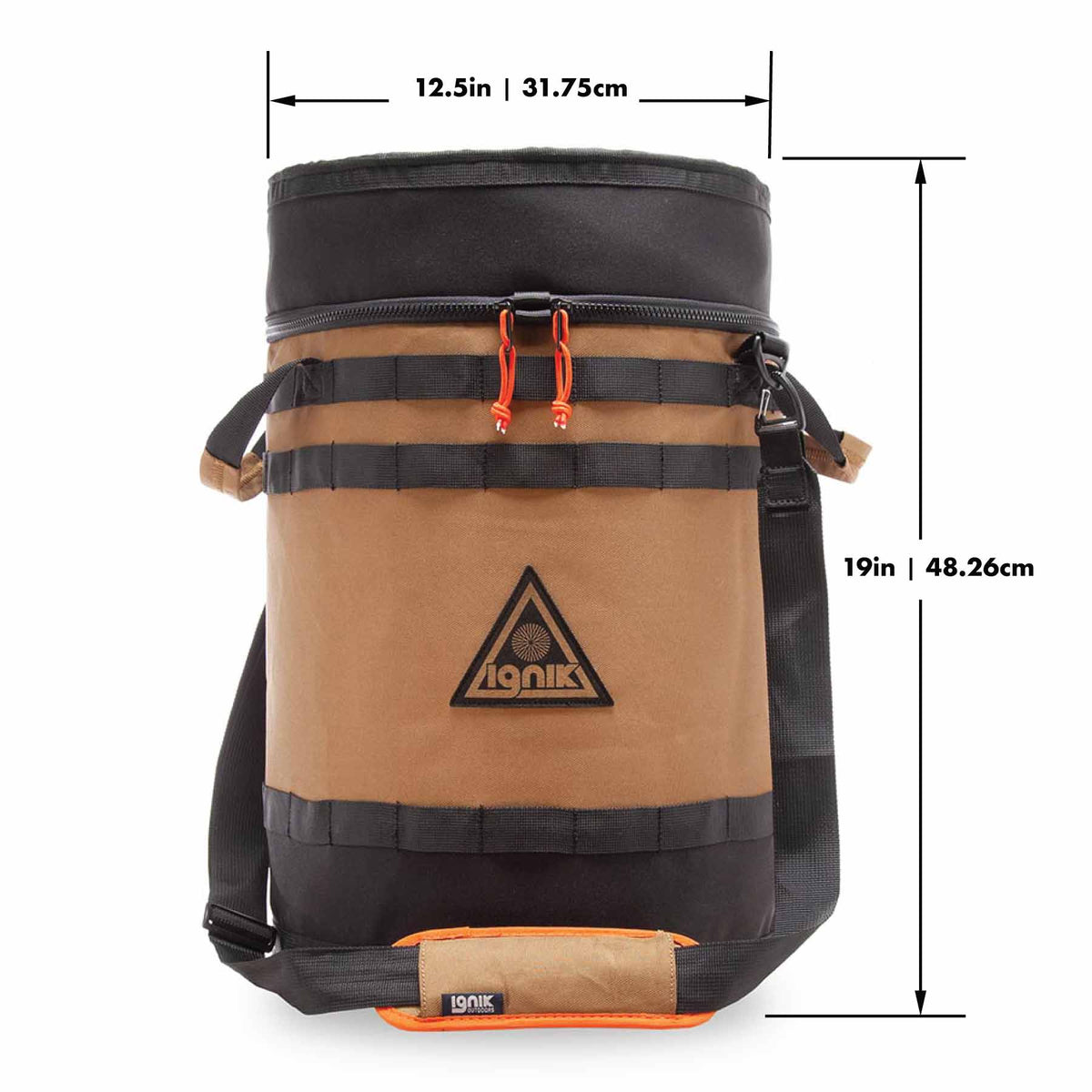 Ignik 20lb tank case seat – dimensions 13.5 in wide by 19 in tall