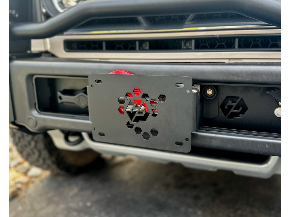 GP Ineos Grenadier Winch Front License Plate Mount