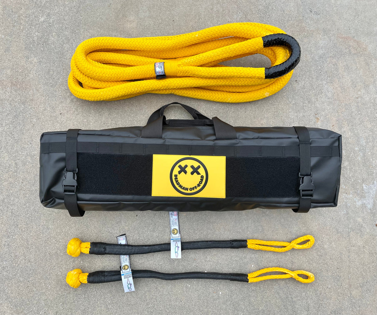 Stretchy Band Kits 7/8" x 20' - Ruggedized Shackle - $339.97 Recovery Gear, Camping Gear Deadman Off-Road- Overland Kitted