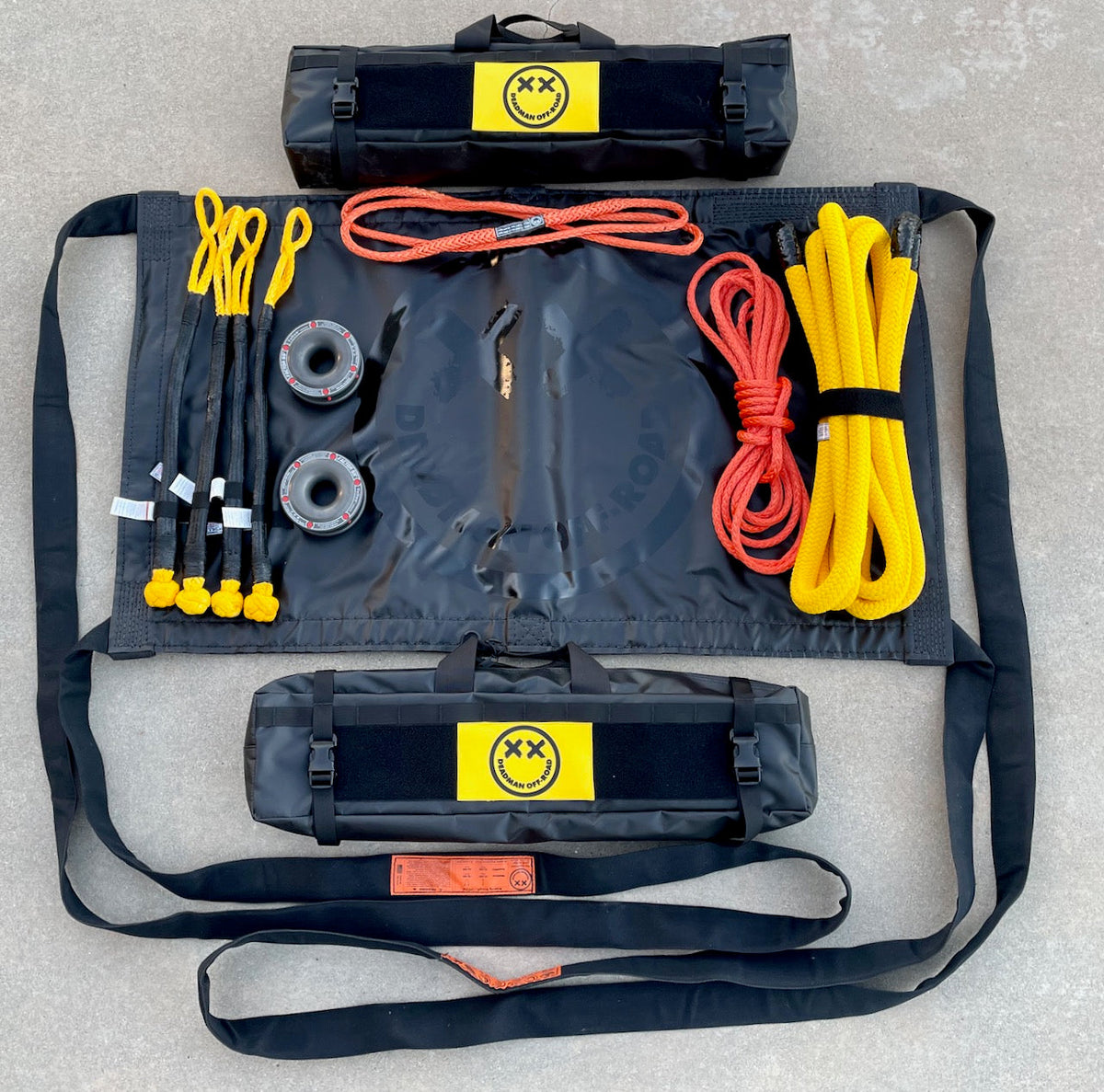 The Recovery Nerd Ruggedized Recovery Nerd Kit - 7/8" x 20' Stretchy Band - $1323.93 Recovery Gear Deadman Off-Road- Overland Kitted