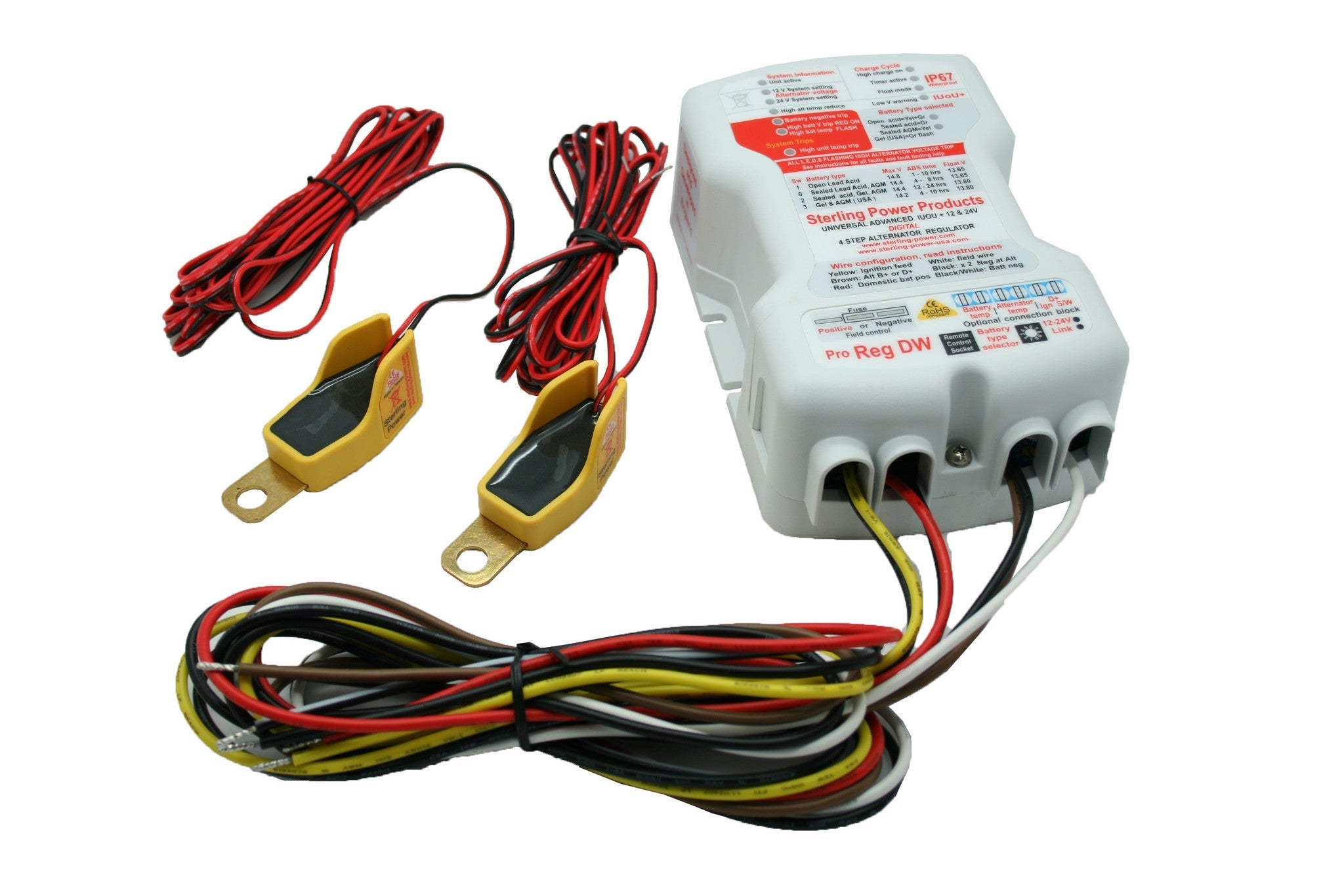 Sterling Power PDARW Pro Reg DW Advanced Digital Alternator Regulator | Waterproof