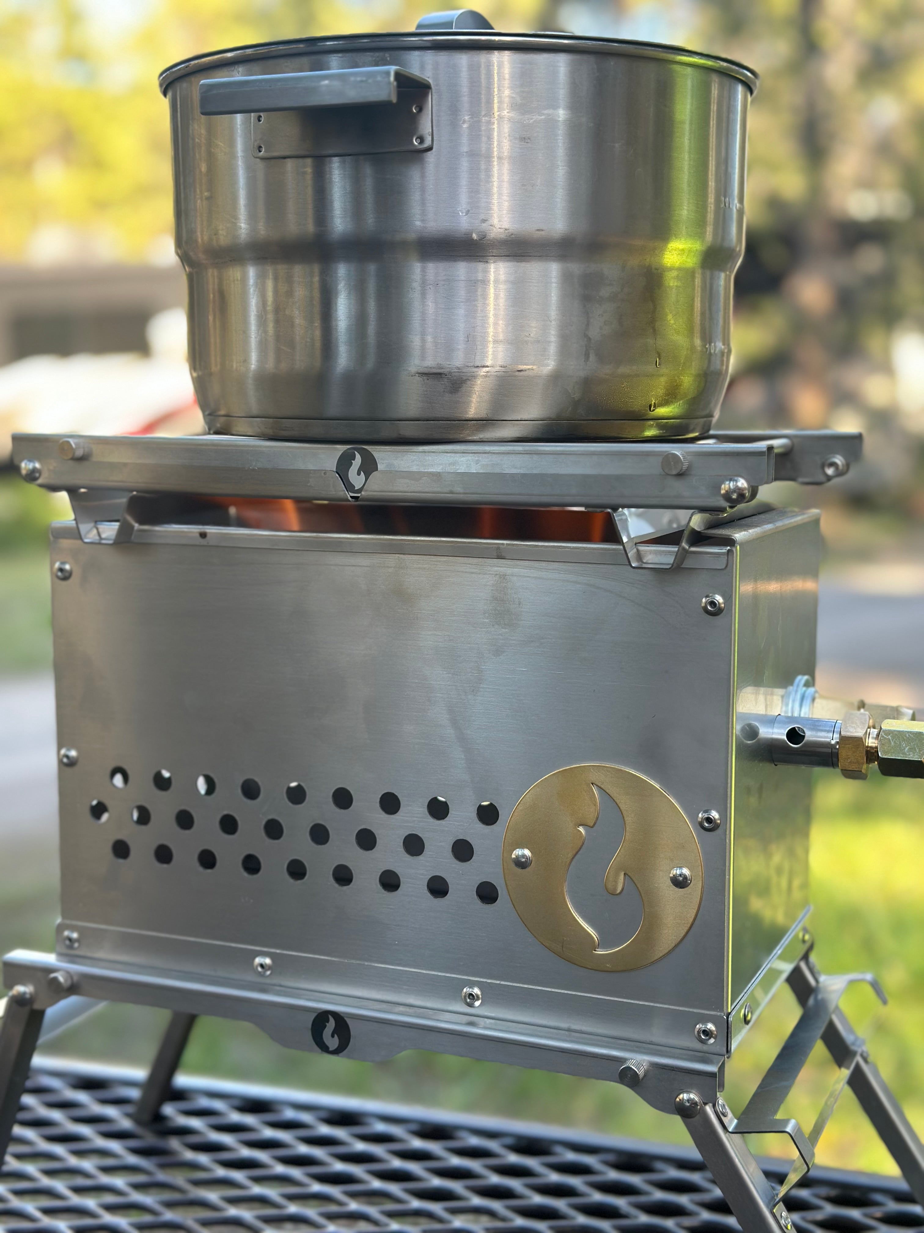 Over-Under Grill Thingy: Stand and Grill In One! LavaBox Portable Campfire- Overland Kitted