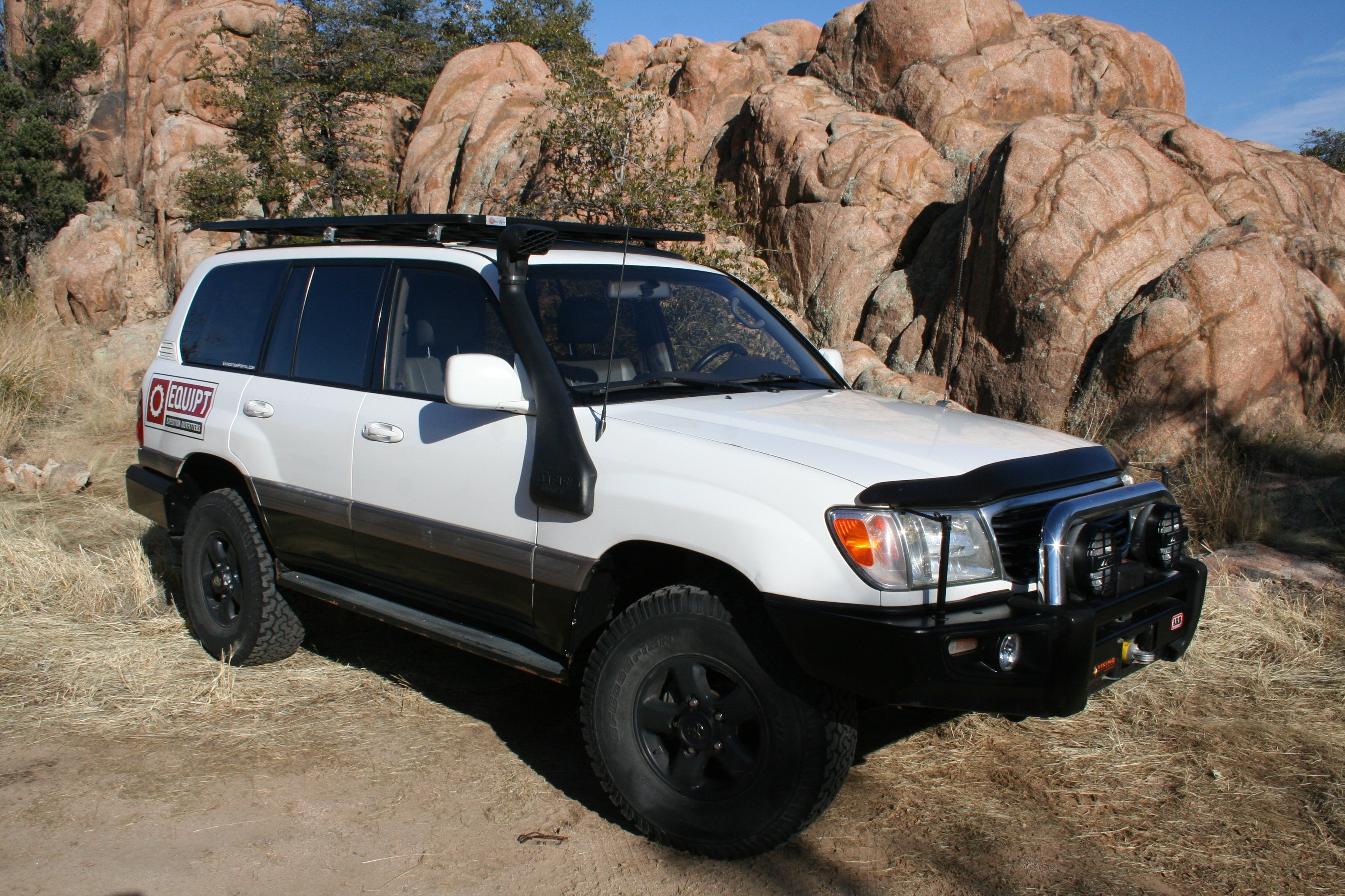 Toyota Land Cruiser 100 Series K9 Roof Rack Kit Roof Rack Eezi-Awn- Overland Kitted