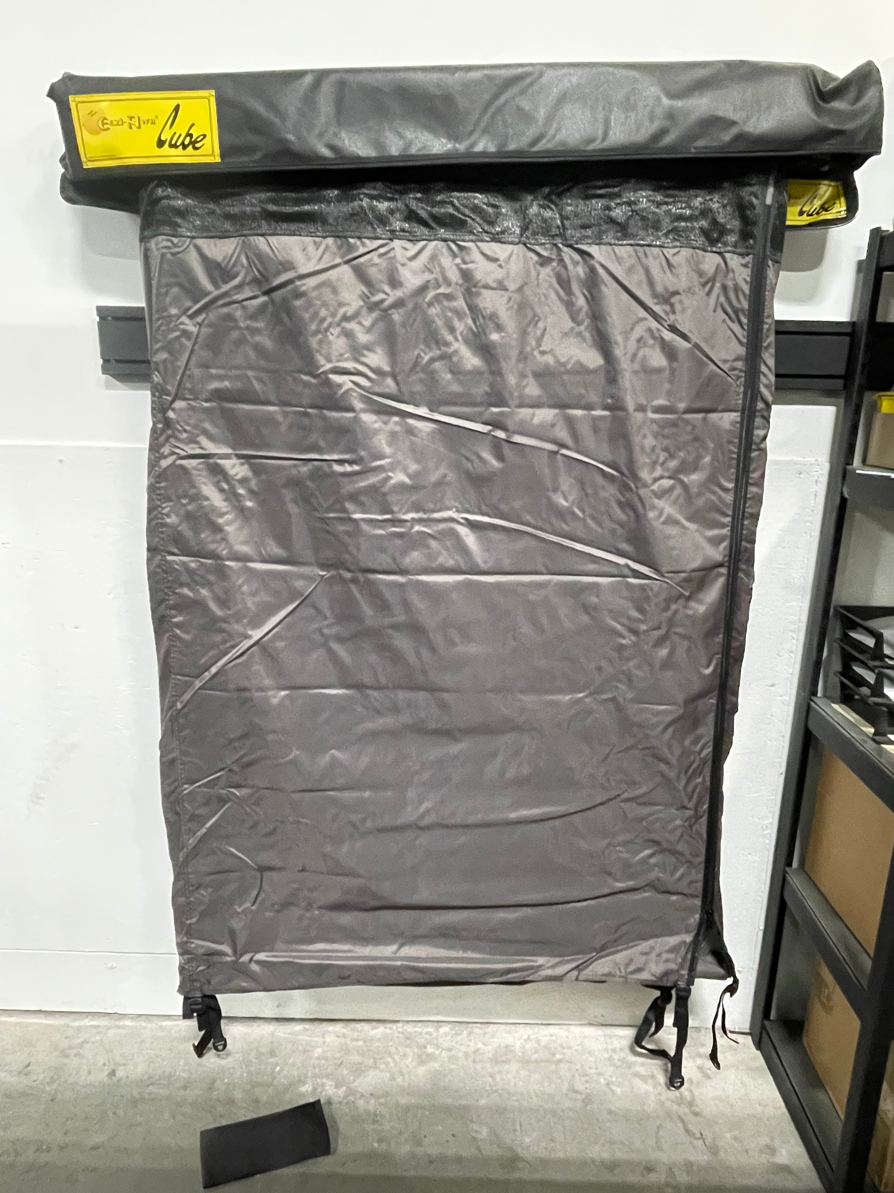 Eezi-Awn K9 Cube privacy enclosure at a desert camp