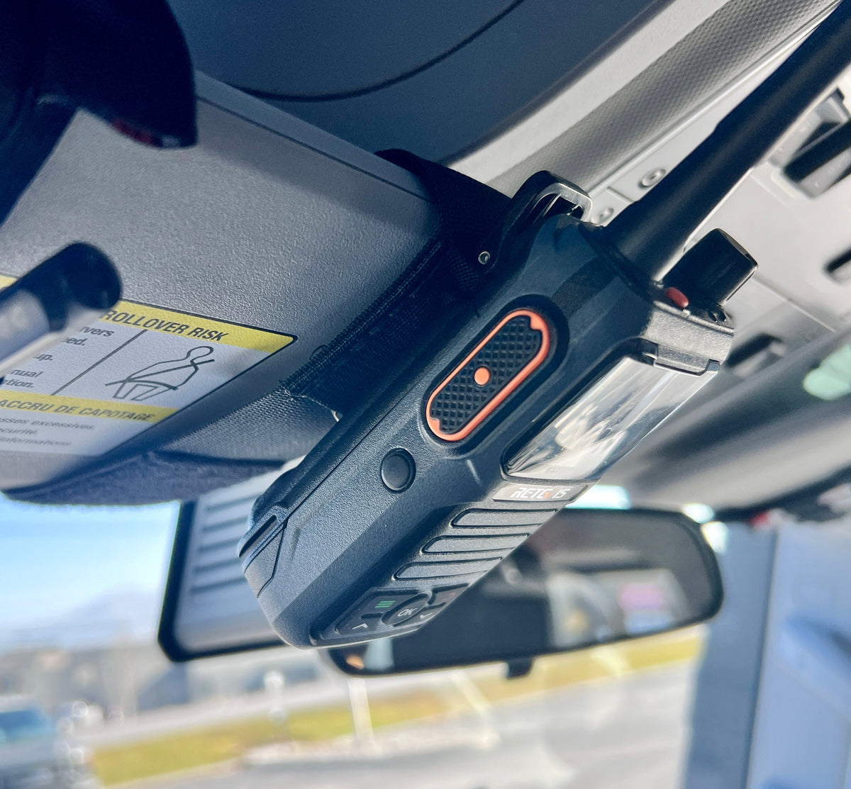 Sun Visor Radio Pouch - Open Style
