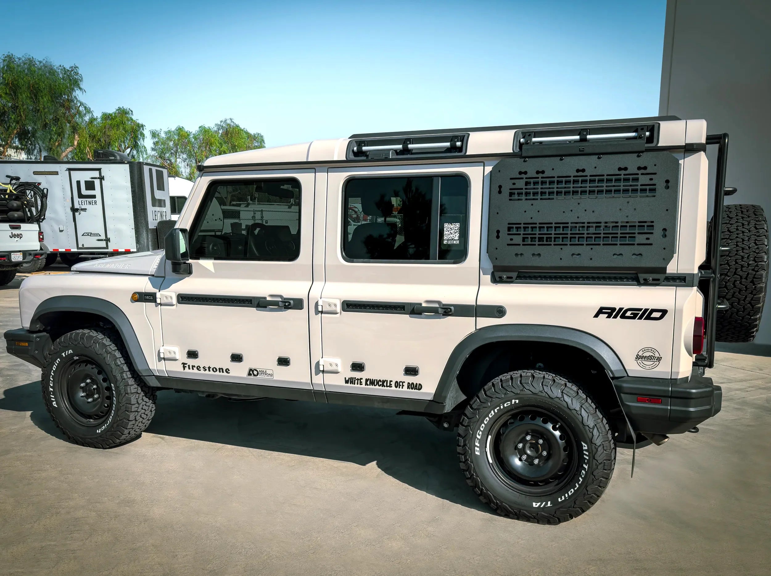 SIDE VIEW OF INEOS GRENADIER WITH SIDE KICK PANEL INSTALLED
