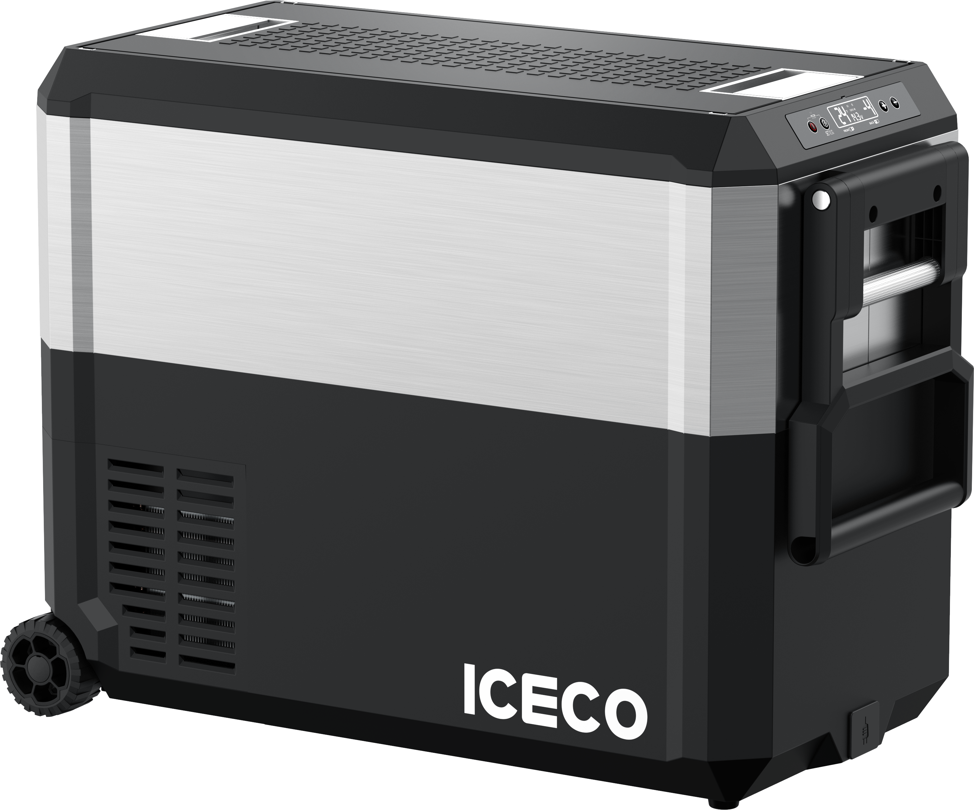 JP50 Pro Dual Zone Wheeled Car Fridge With Cover | ICECO | 50 LT