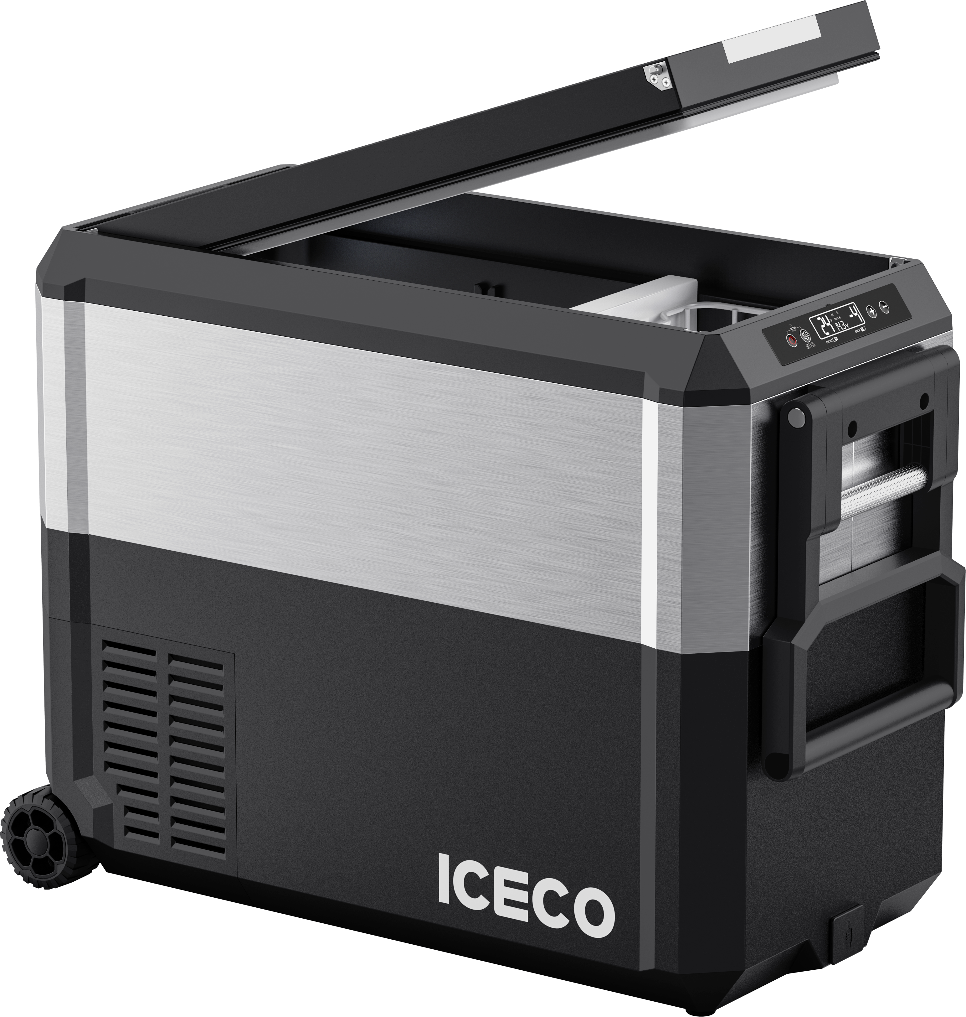 JP50 Pro Dual Zone Wheeled Car Fridge With Cover | ICECO | 50 LT