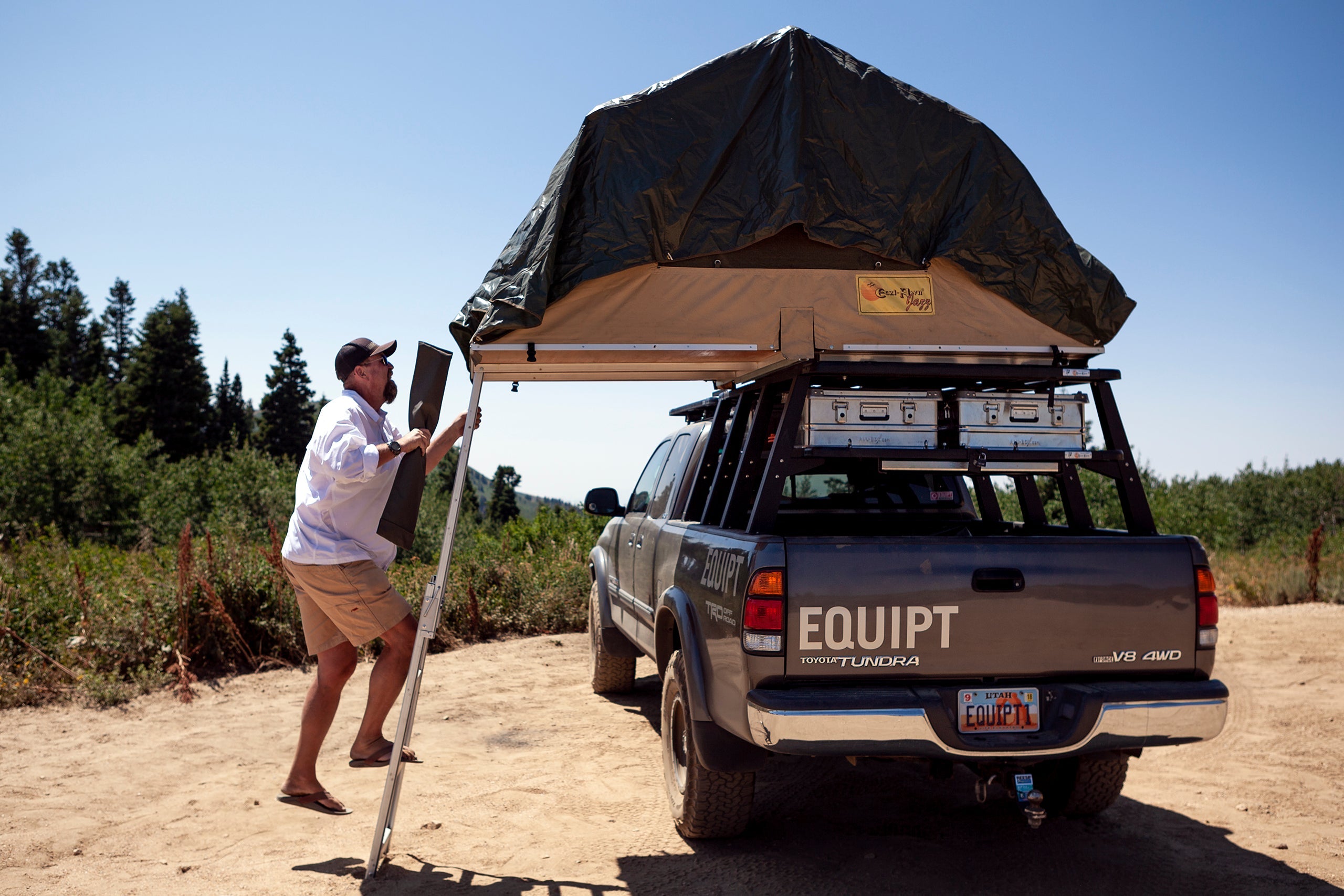 Jazz Roof Top Tent Roof Top Tent Eezi-Awn- Overland Kitted