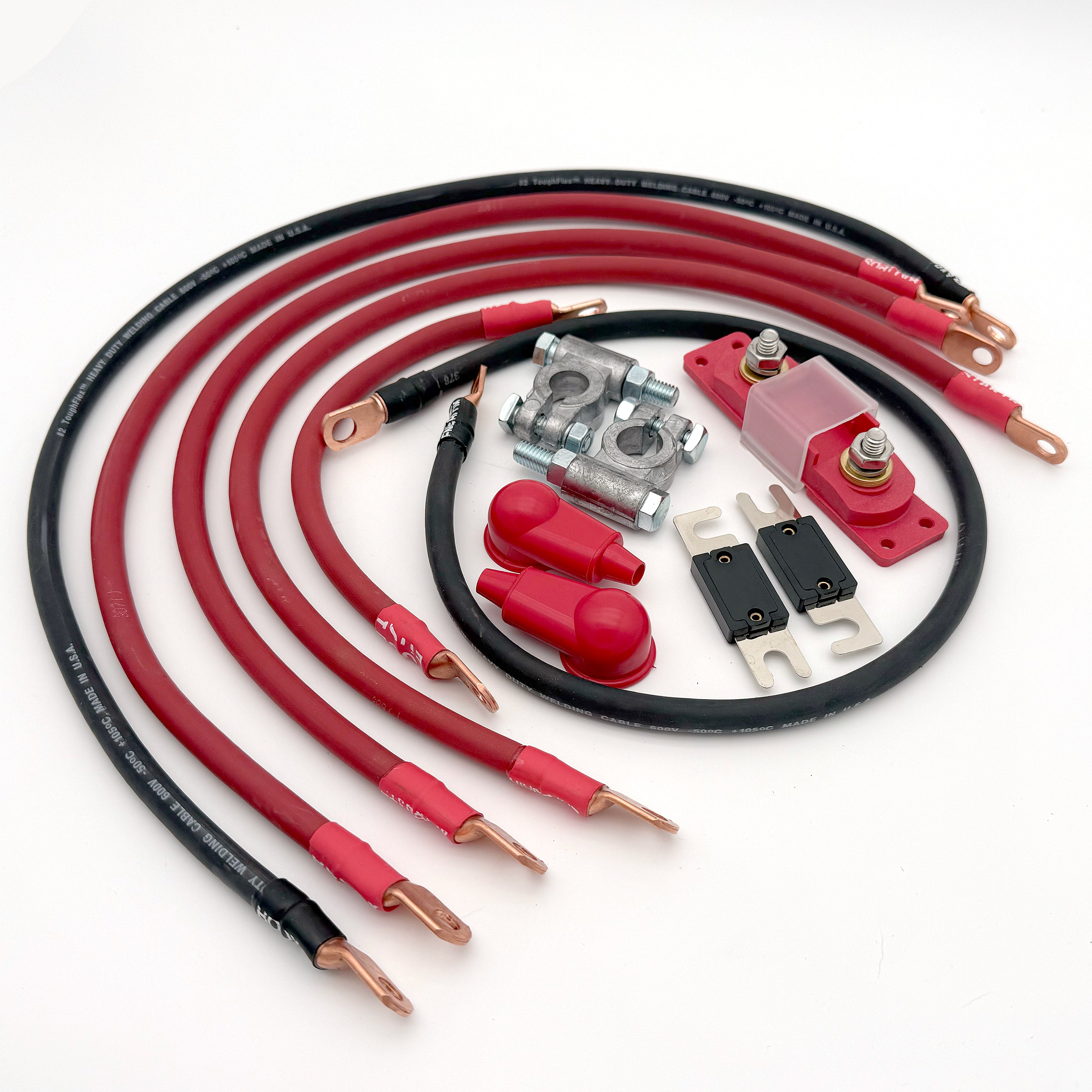 Jeep CJ Big 7 Battery Cable Kit