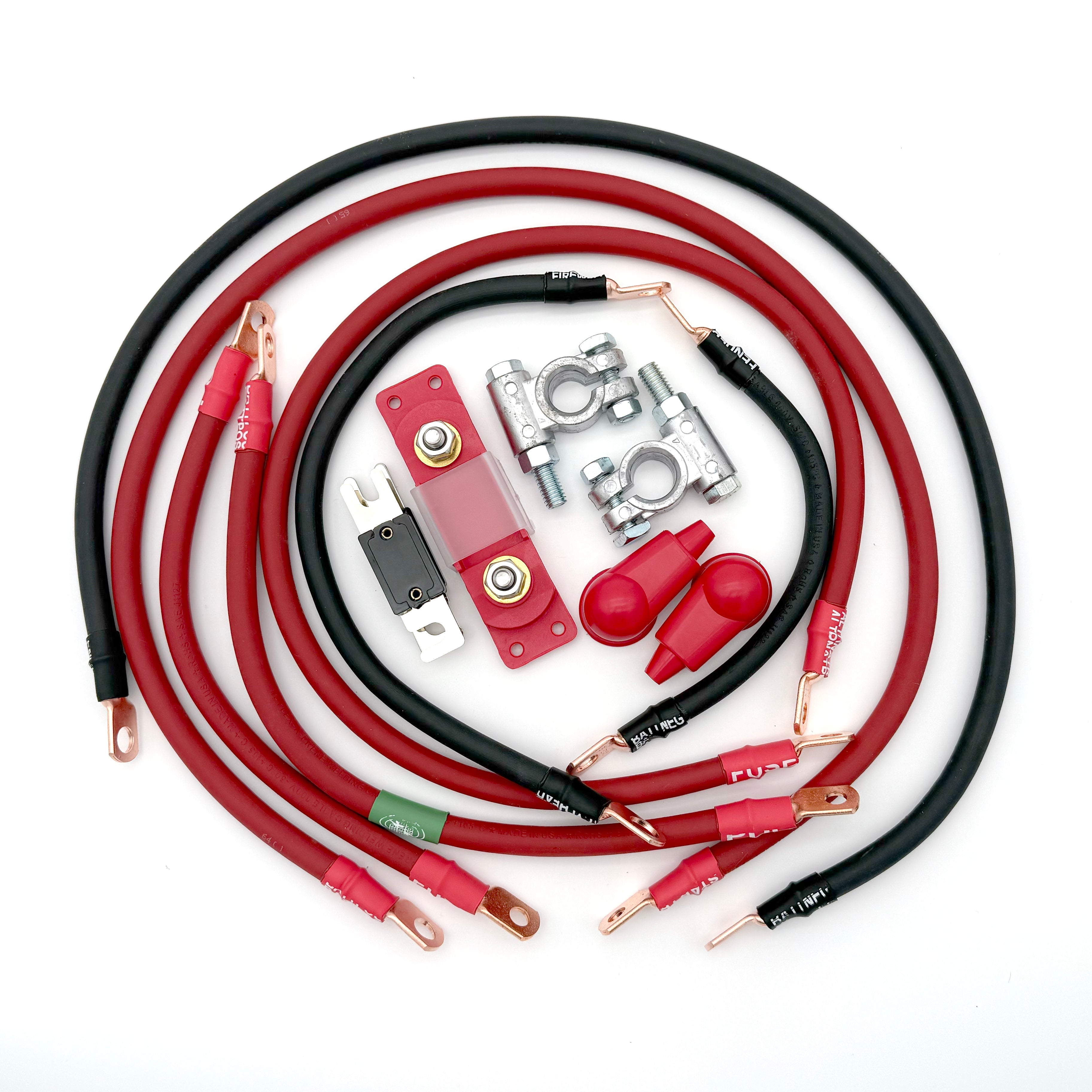 Jeep Liberty KJ Big 7 Battery Cable Kit (2002-2007)