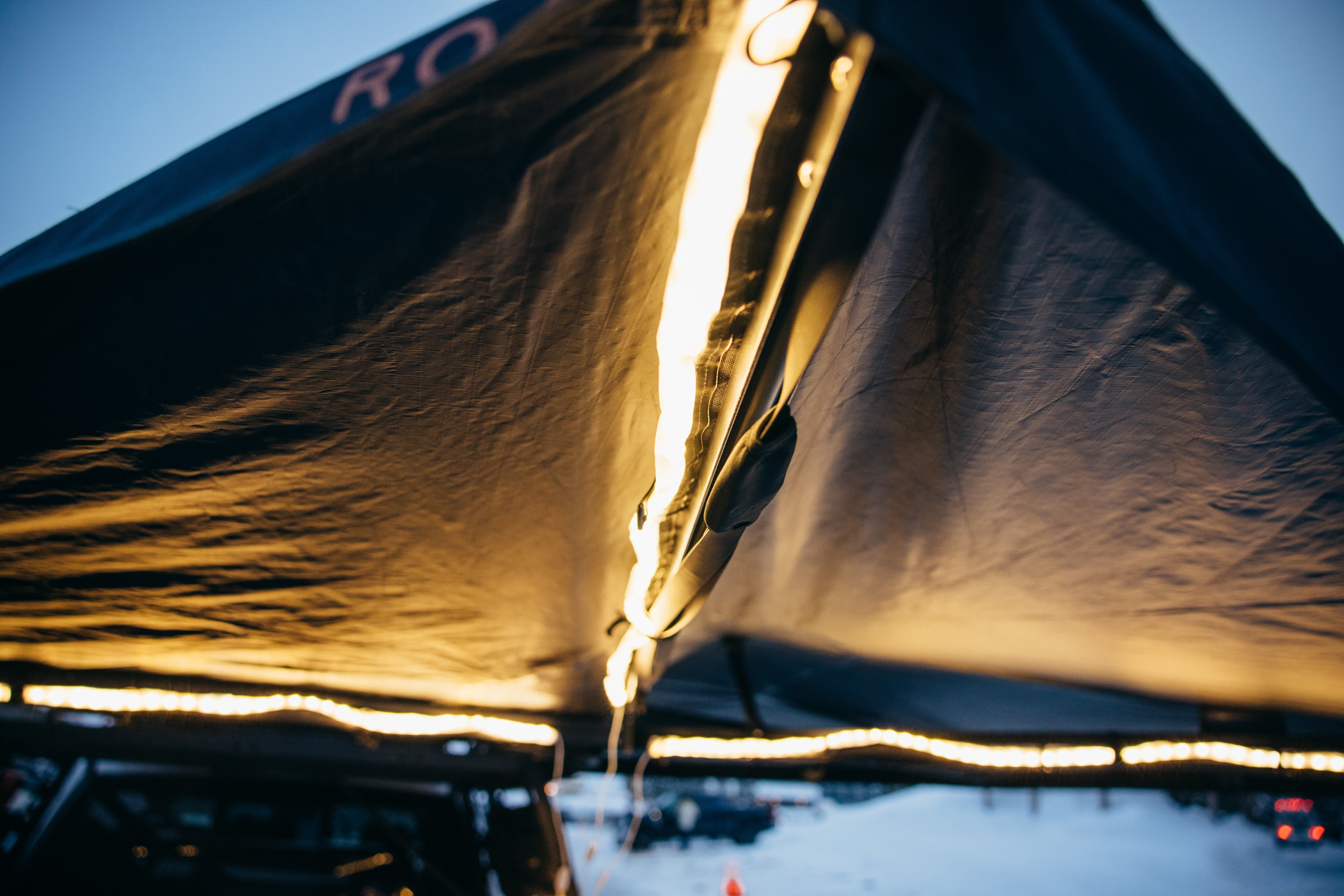 ROAM LED Track Light used as a hanging lantern