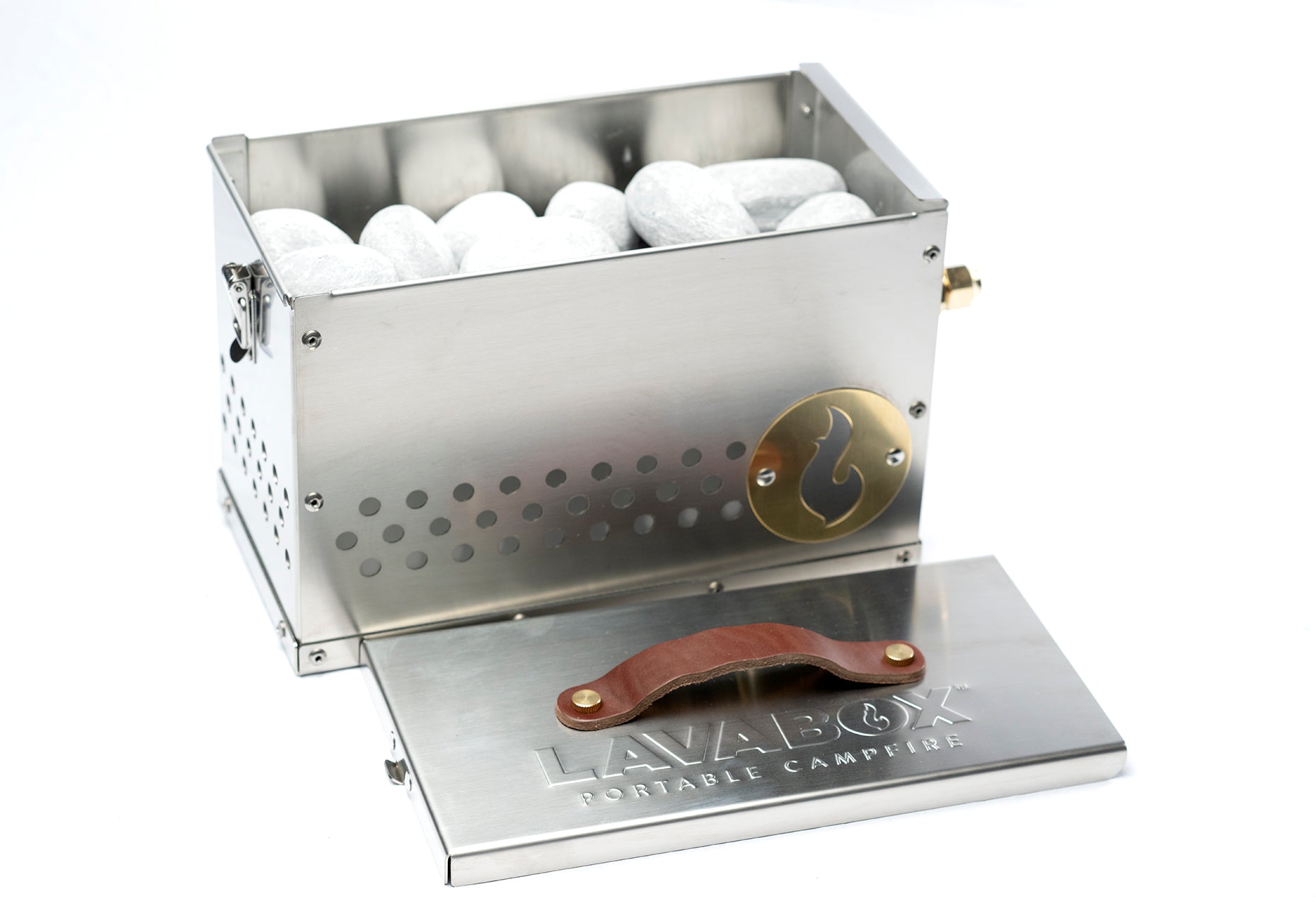 The Hekla: 304 Stainless Steel LavaBox with Dual-Burner