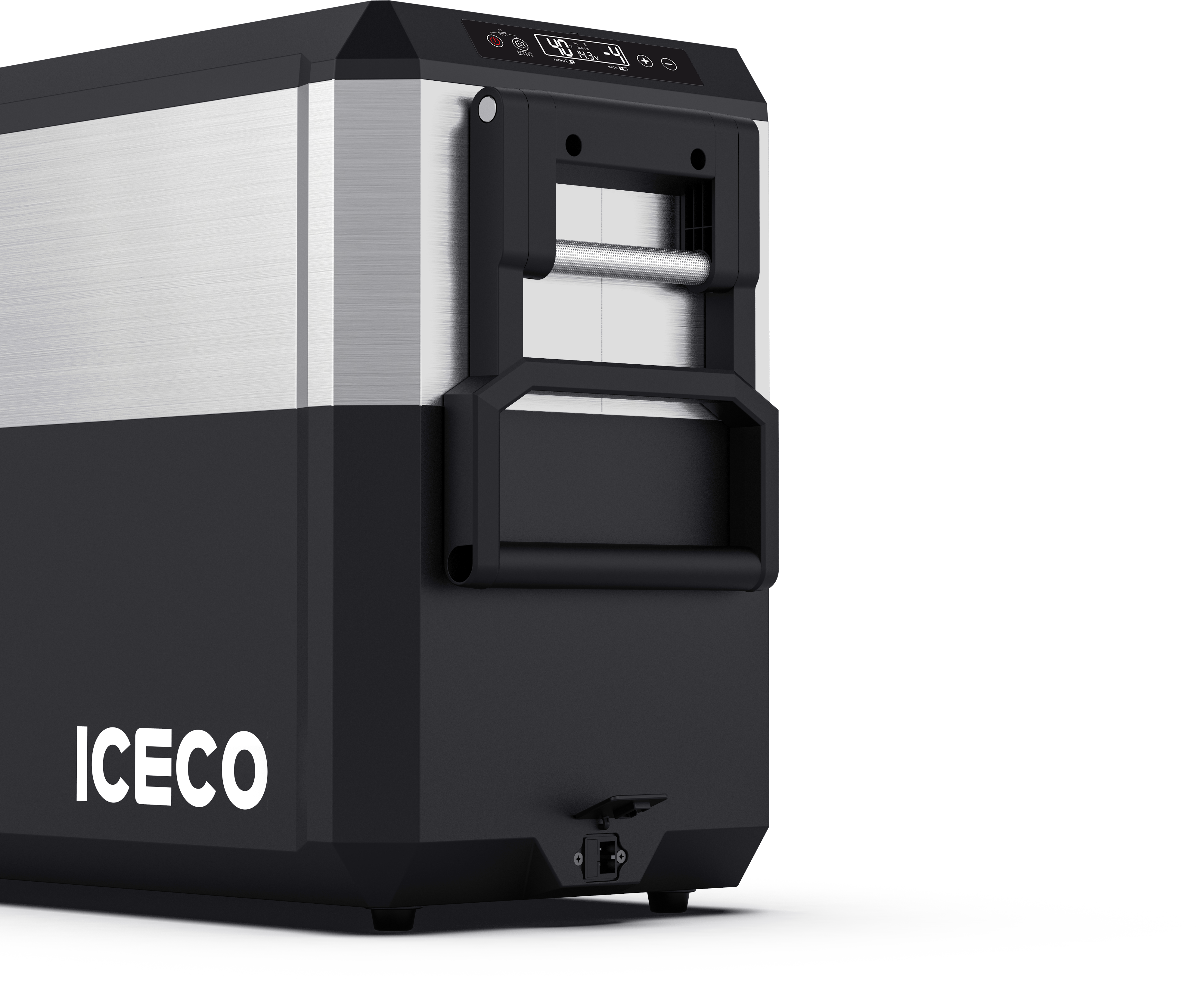 JP50 Pro Dual Zone Wheeled Car Fridge With Cover | ICECO | 50 LT