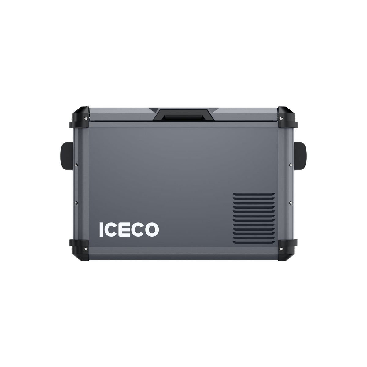 Gray ICECO VL45ProD, front view with side handles