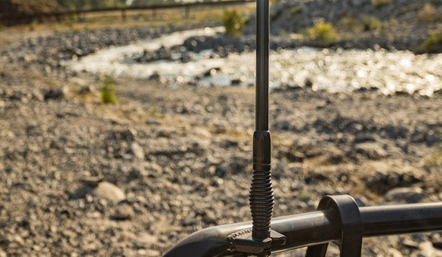 Midland MXAT03 3dB bullbar GMRS antenna, close-up