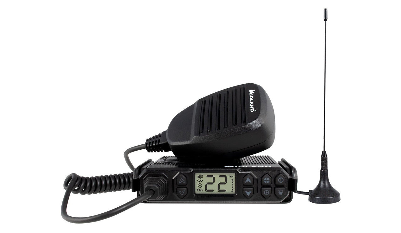 Midland MXT105 5W GMRS MicroMobile radio, view 1