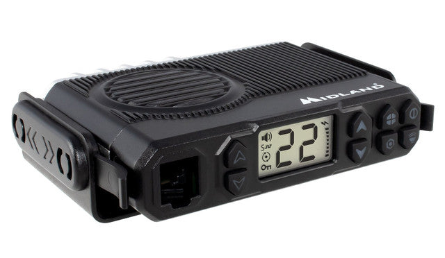 Midland MXT105 5W GMRS MicroMobile radio, mounted view