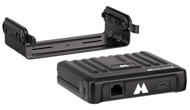 Midland MXT275 15W GMRS MicroMobile radio, close-up