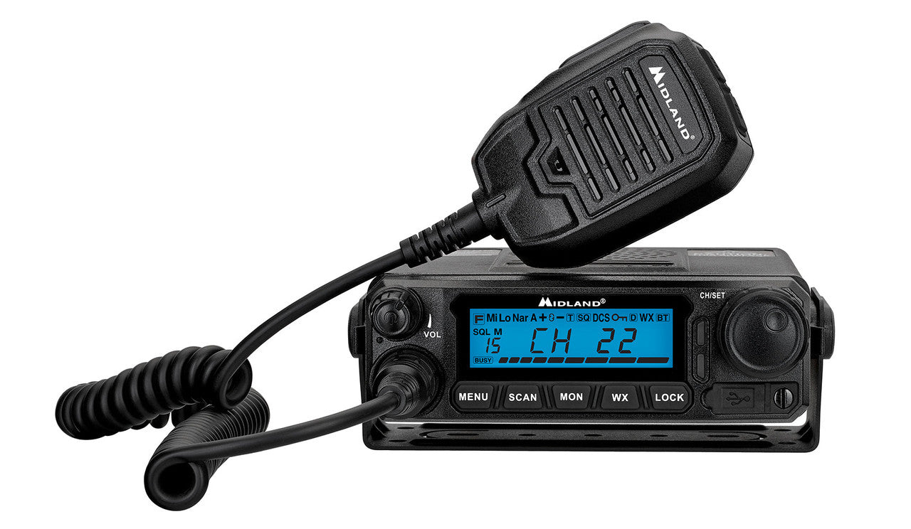 Midland MXT500 50W GMRS MicroMobile radio, view 1