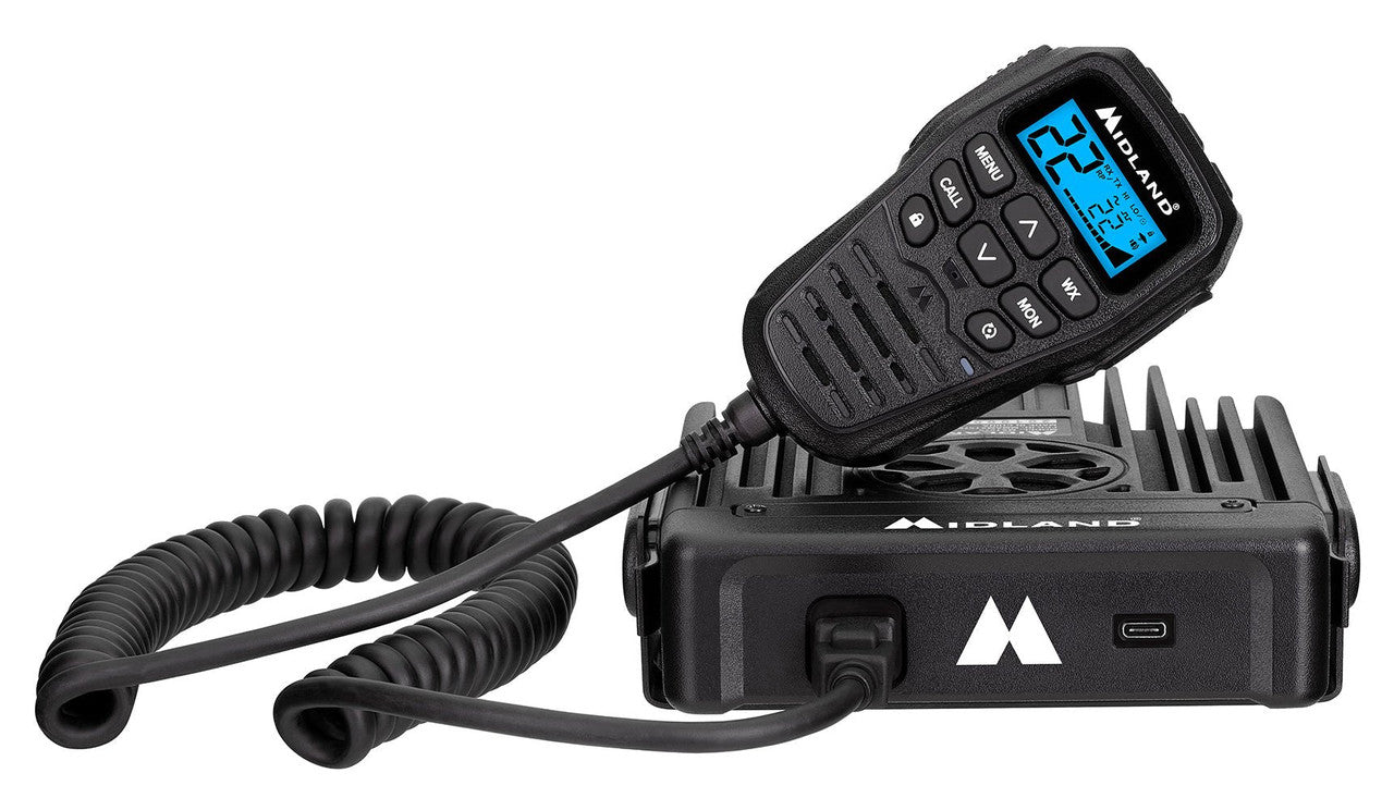 Midland MXT575 50W GMRS radio with integrated control microphone