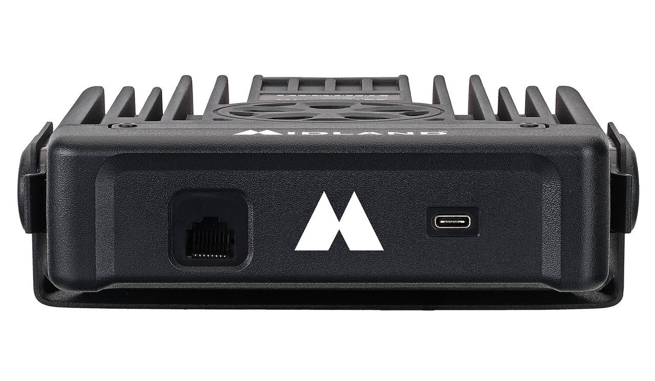 Midland MXT575 MicroMobile GMRS radio, detail view
