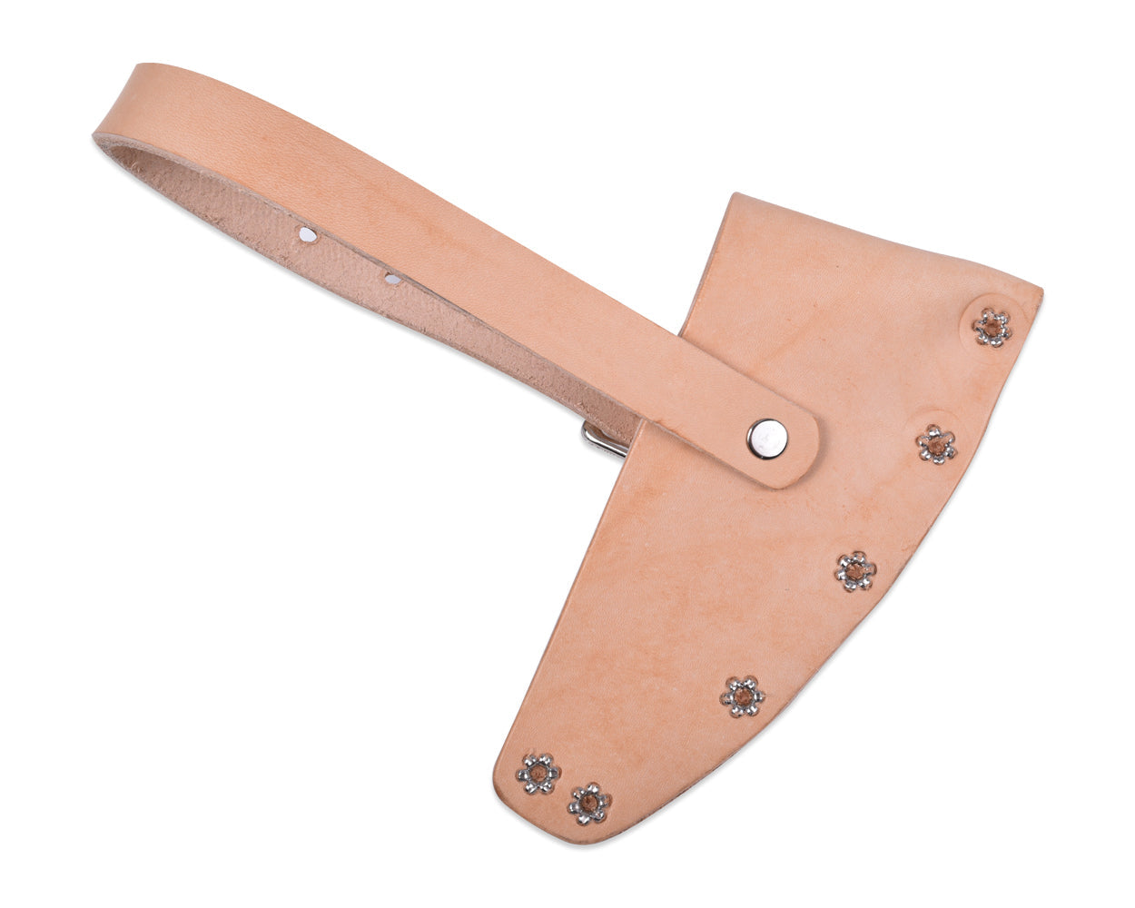 Natural Leather Mask, Riveted Design with Strap for Hudson Bay and Boy Axes