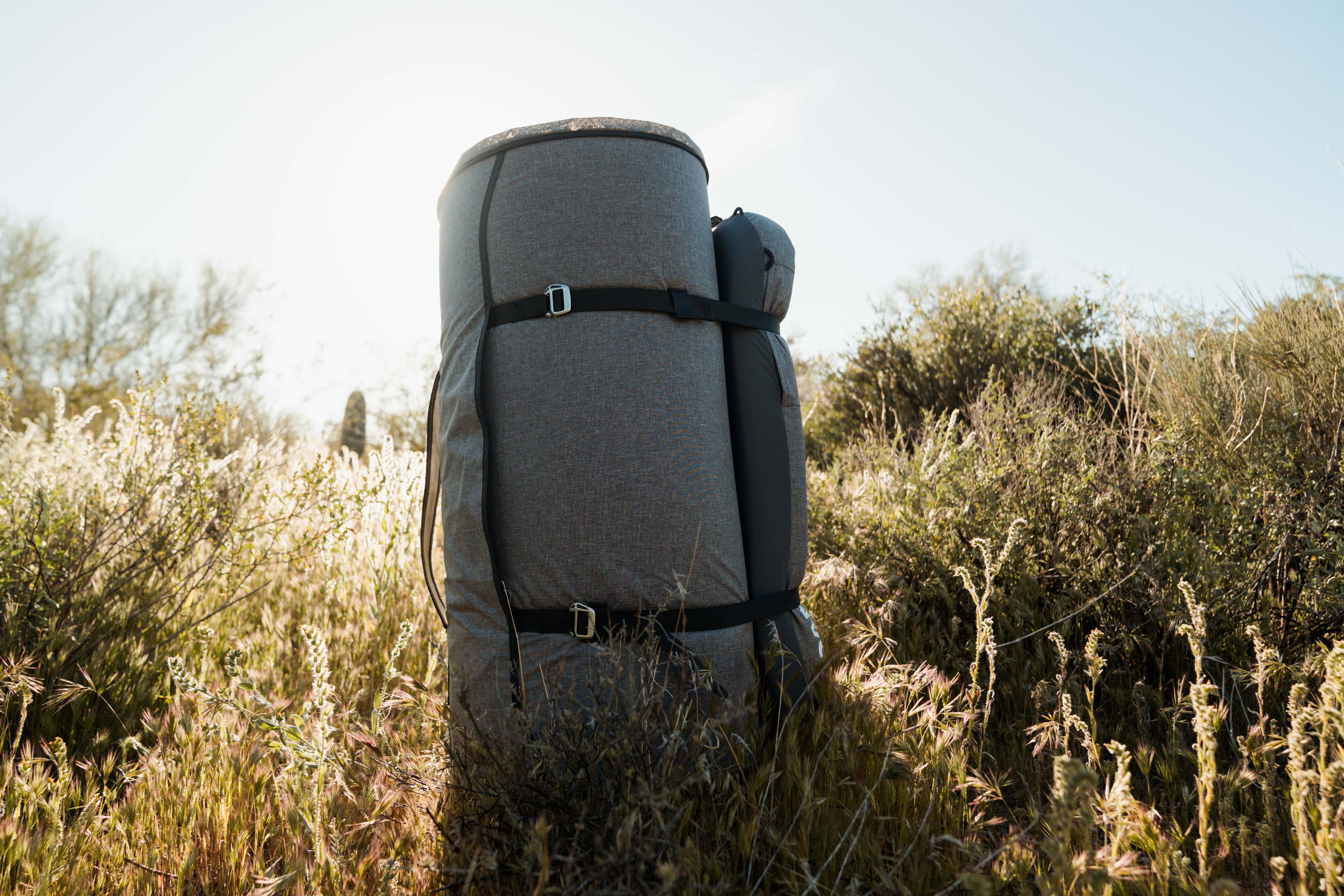Roam mattress outdoors rolled up