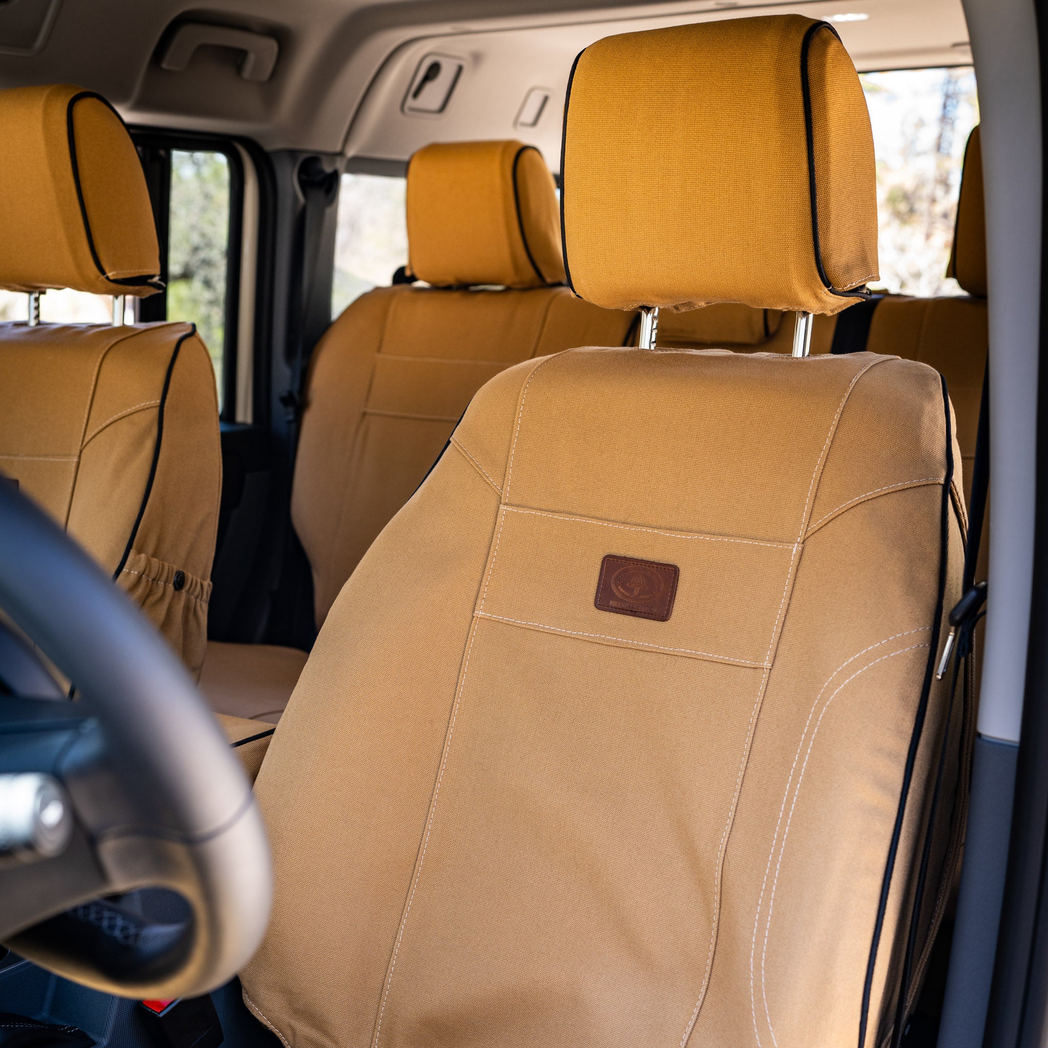 Ineos Grenadier Luxury Seat Covers from Melvill & Moon - Front Seat