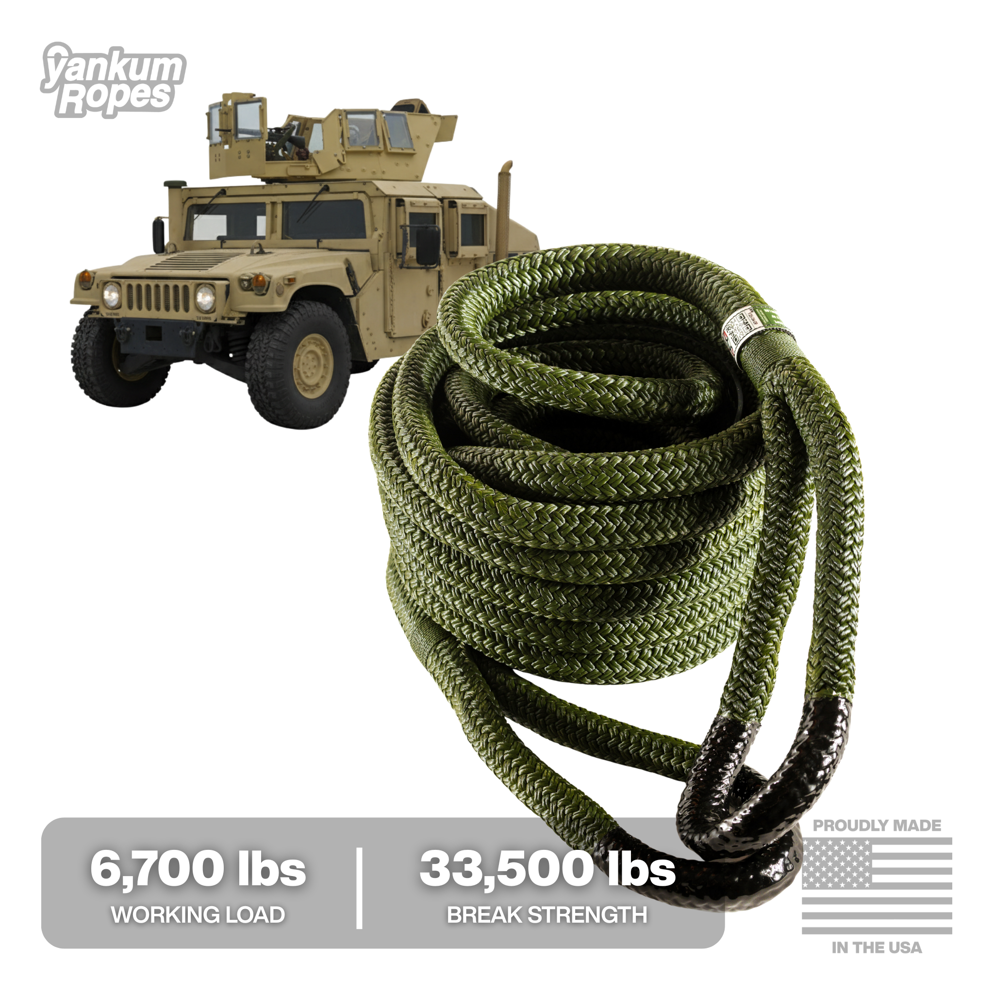 1" Kinetic Recovery Rope "Rattler"