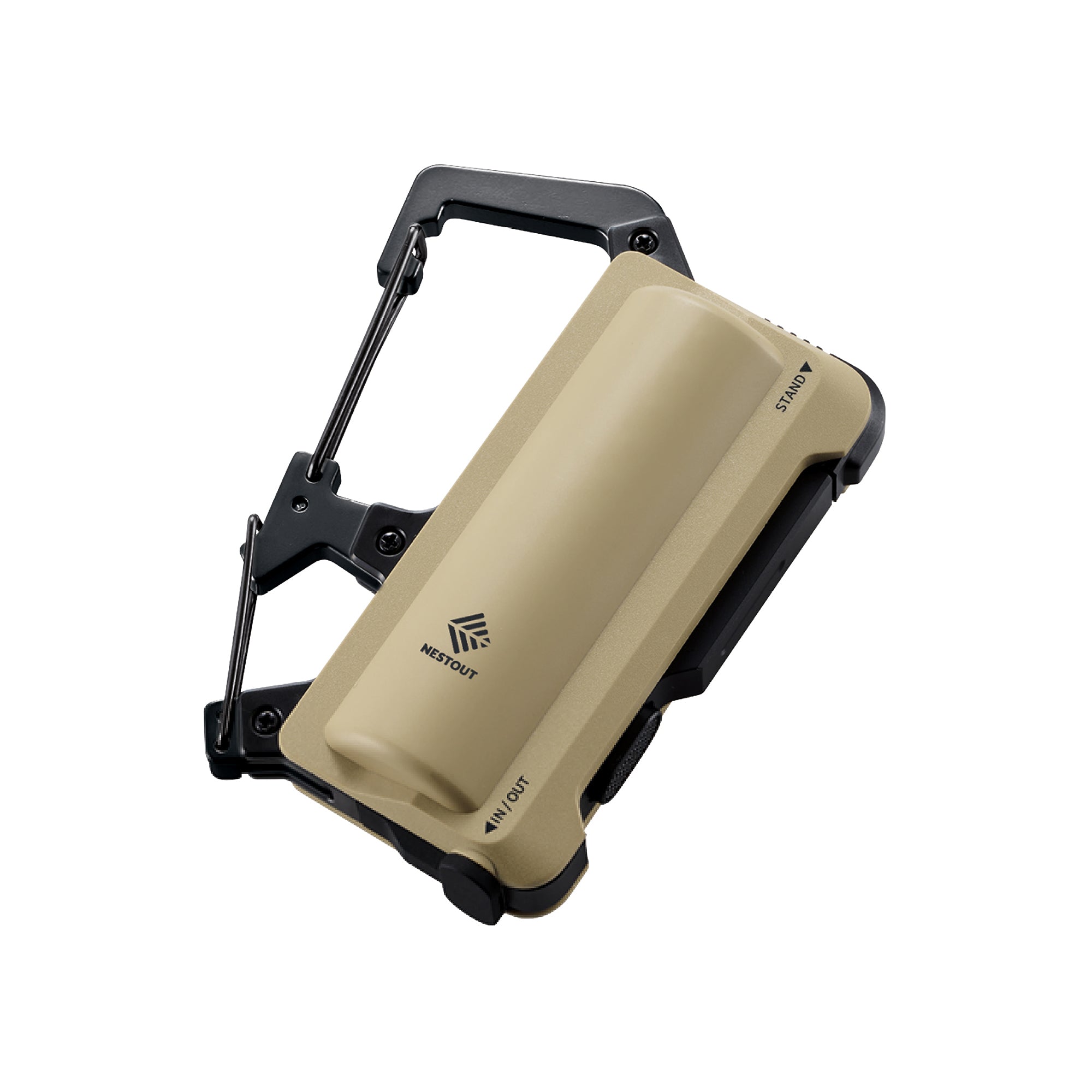 NESTOUT 5000mAh carabiner battery clipped power bank
