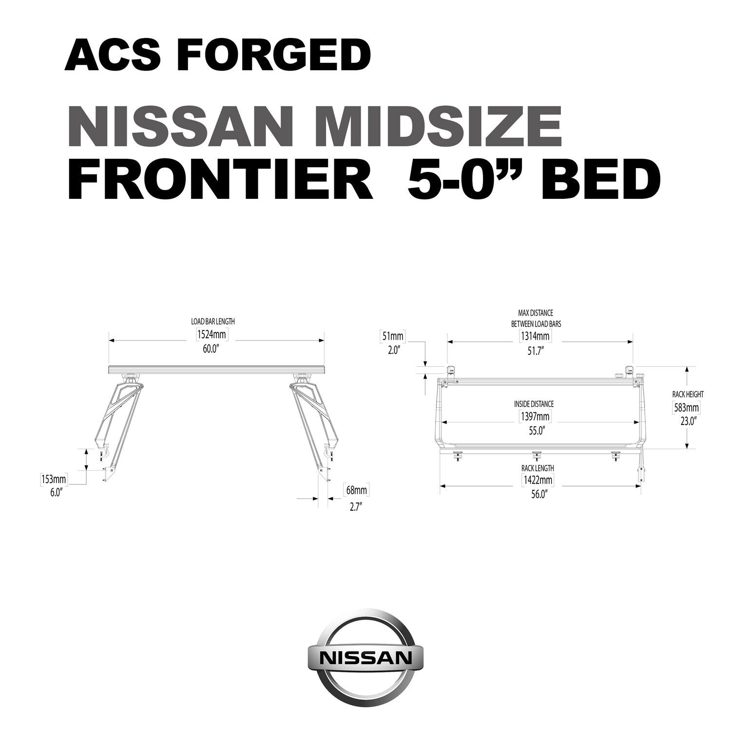 ACS FORGED Bed Rack for NISSAN TRUCKS