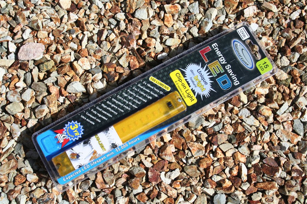 Clip On Dual Level Light 15 LEDS National Luna- Overland Kitted