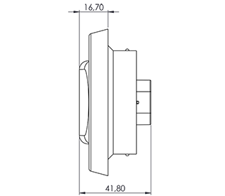 60-002-1 Oval 24V Red Stop-Tail 1706A