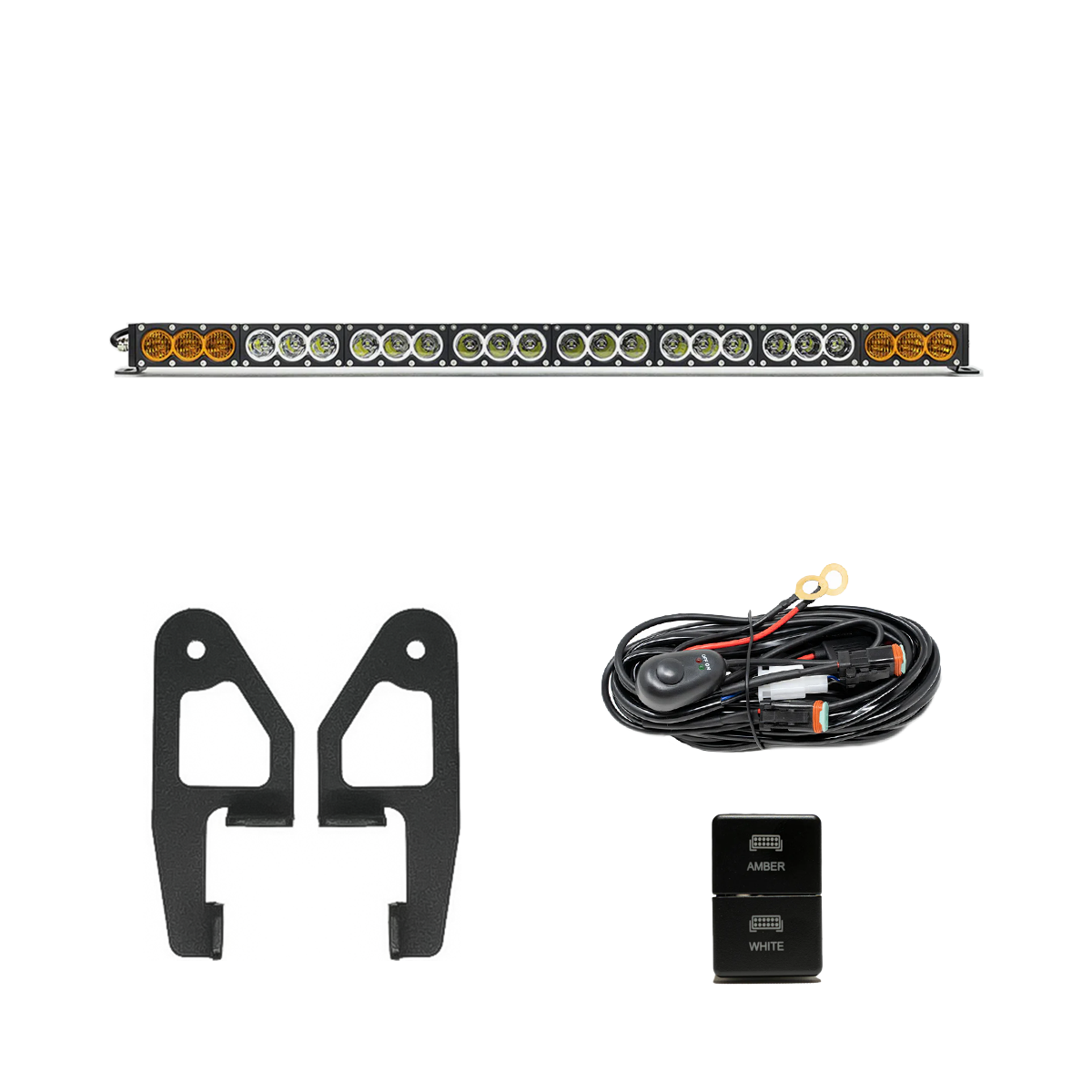 Premium Roof Rack Front Light Bar Kit for 2010-2024 Toyota 4Runner