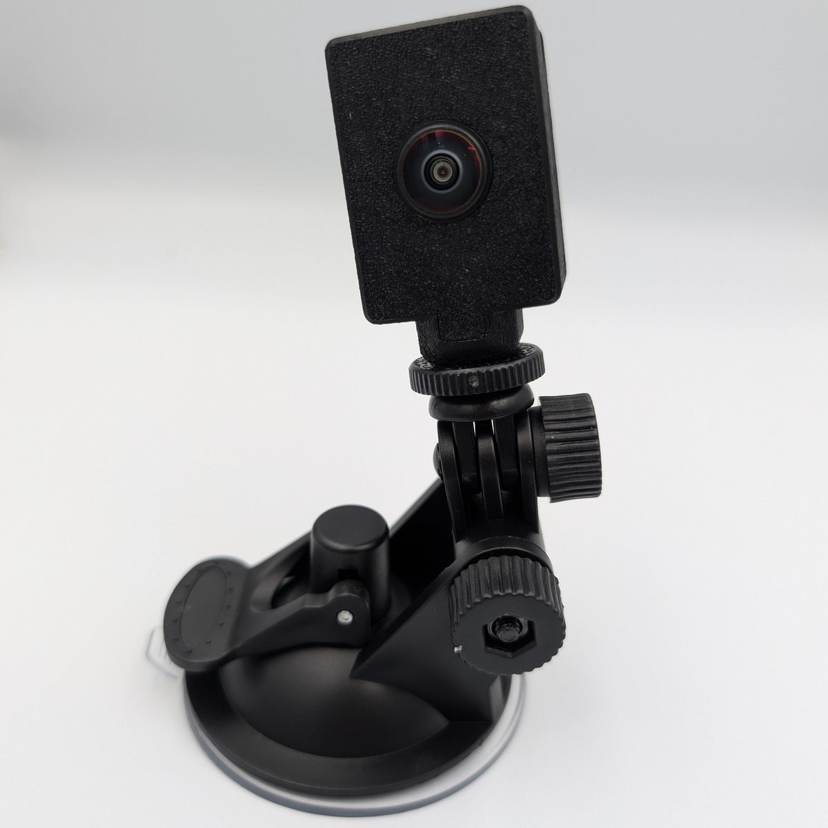 Single GG Offroad suction cup camera mount with camera, front view