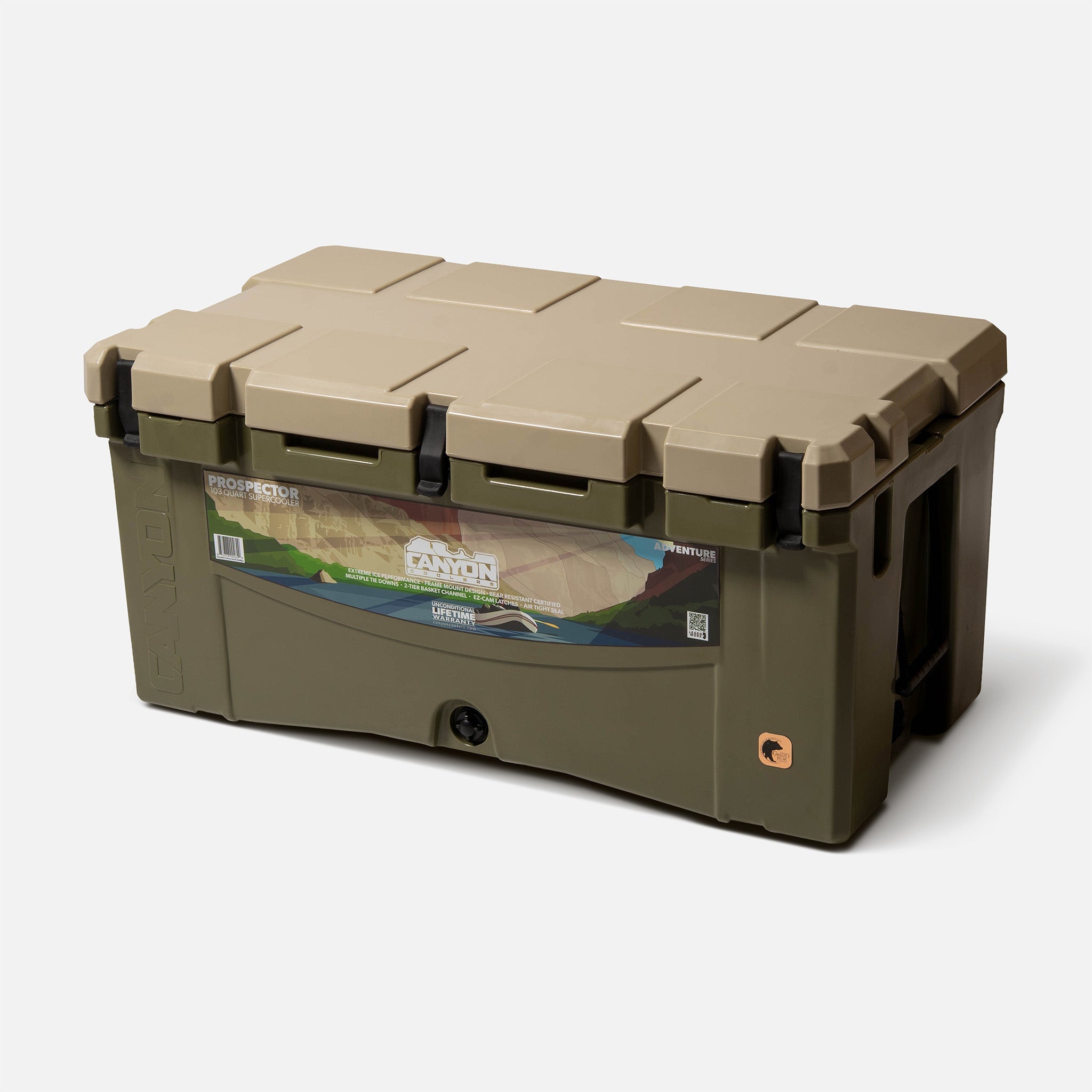 Canyon Coolers Prospector 103 – 103 qt Rotomolded Hard Cooler