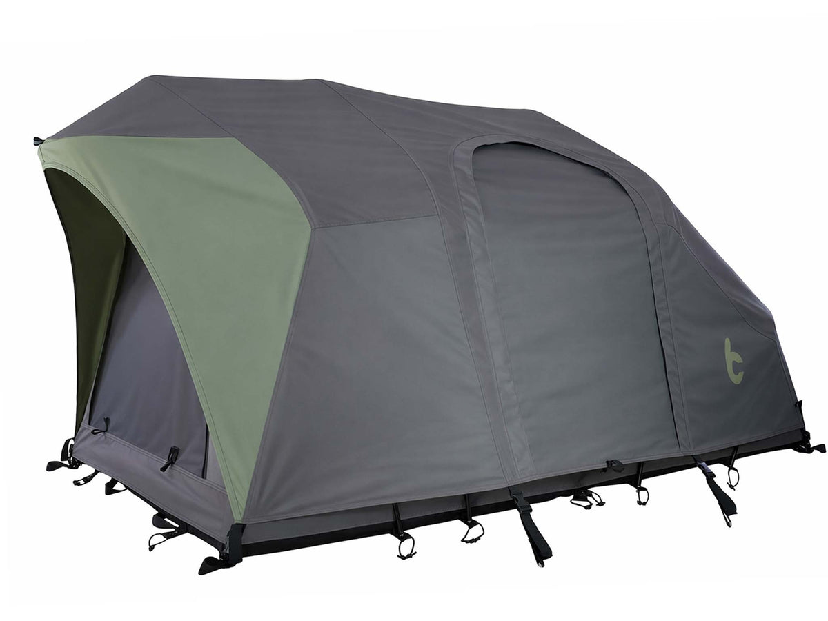 C6 Rev Tent (Element) – green fly sheet, angled view